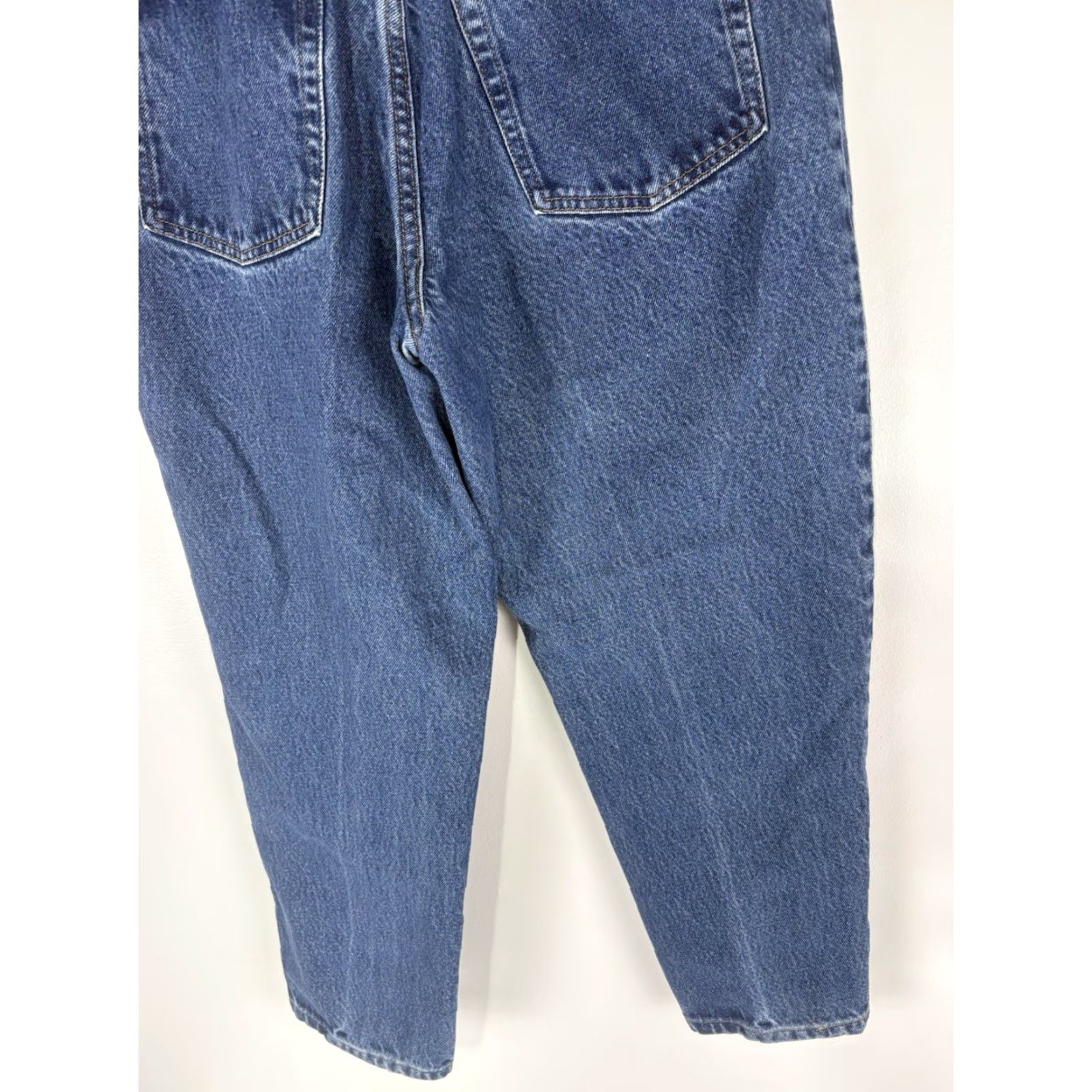 Vintage VINTAGE LL Bean Women's High-Rise Jeans 12P Blue 90s Retro Cotton Capris Size 34" / US 12 / IT 48 - 6 Thumbnail