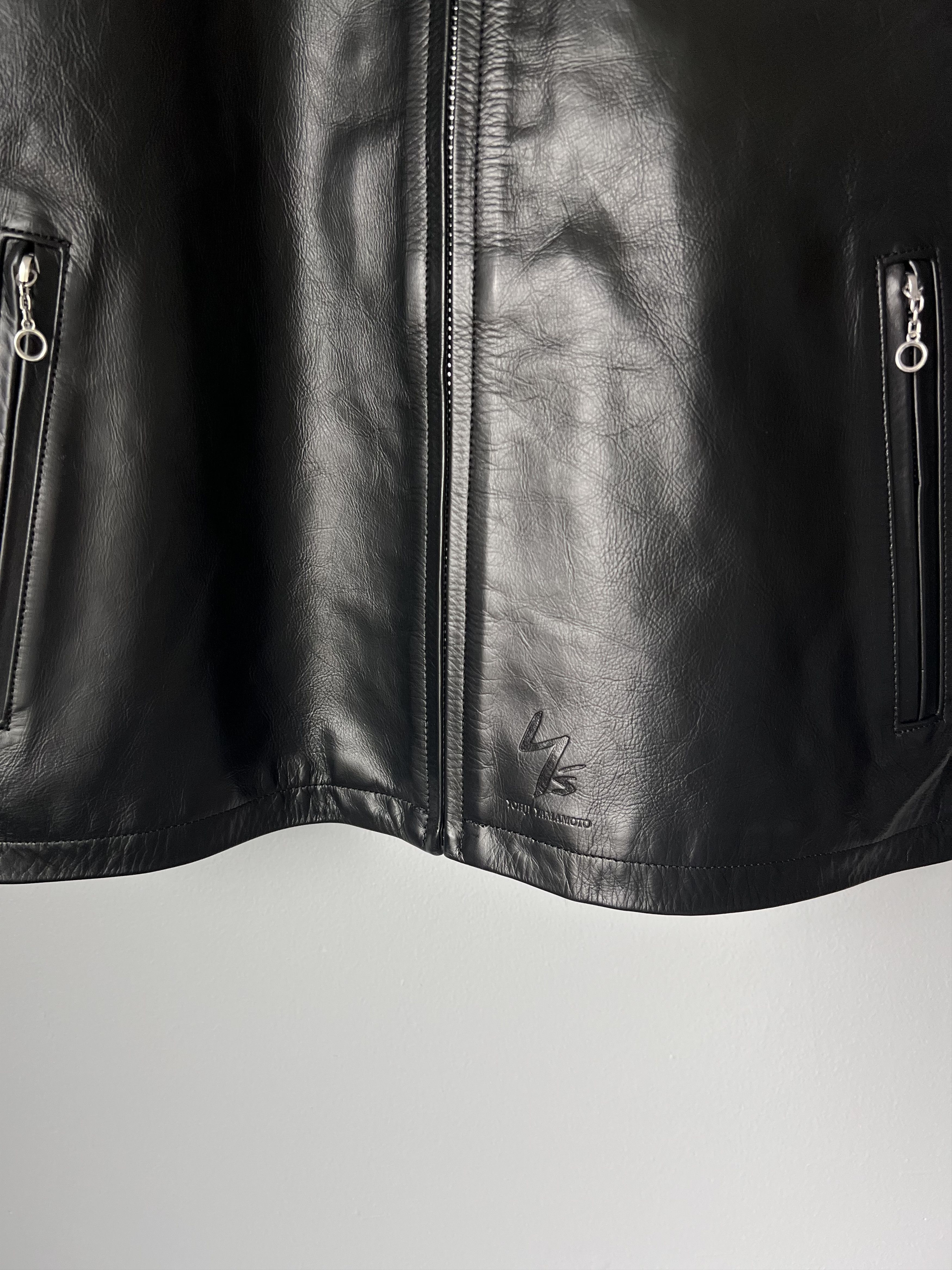 Supreme × Yohji Yamamoto Supreme Y's by Yohji Yamamoto Leather Jacket in Black Size US L / EU 52-54 / 3 - 8 Thumbnail