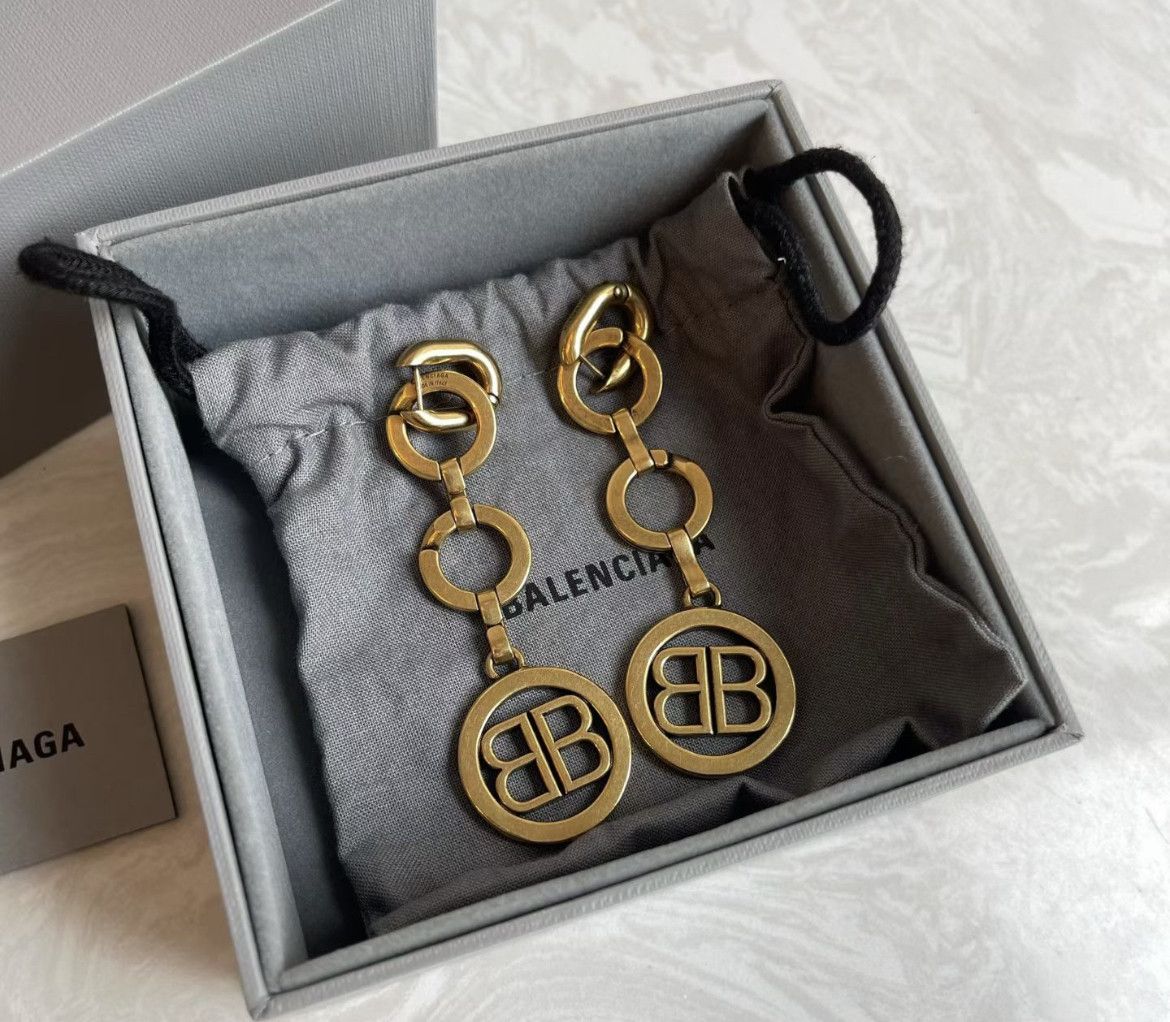 Balenciaga Balenciaga BB logo earrings hbl Size ONE SIZE - 3 Thumbnail