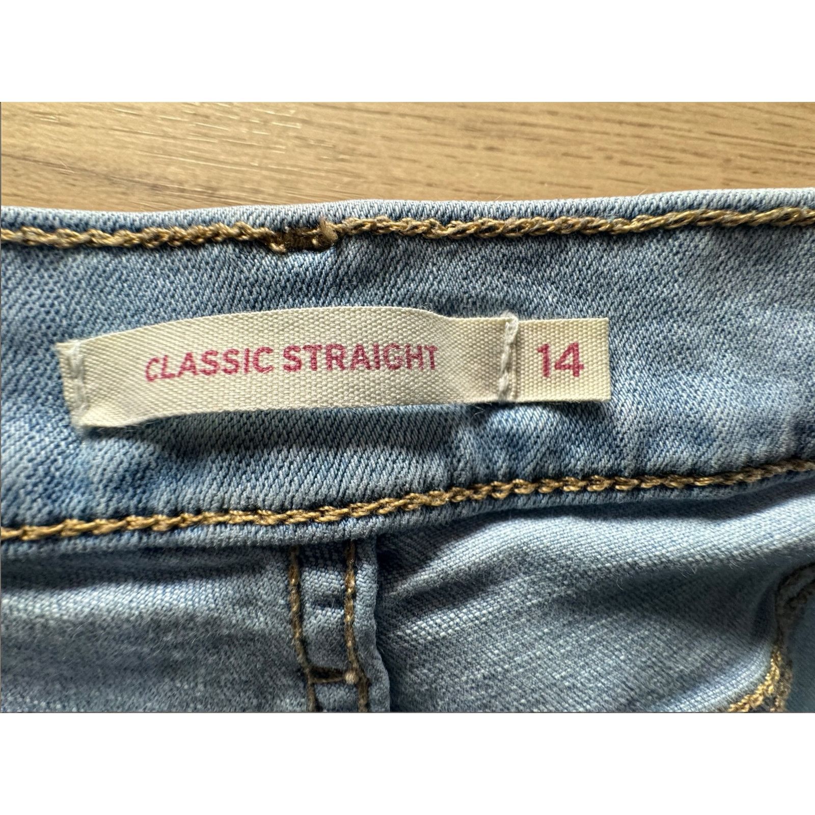 Levi's LEVI’S WOMEN'S CLASSIC STRAIGHT JEANS 14 Long Size 32" / US 10 / IT 46 - 5 Thumbnail