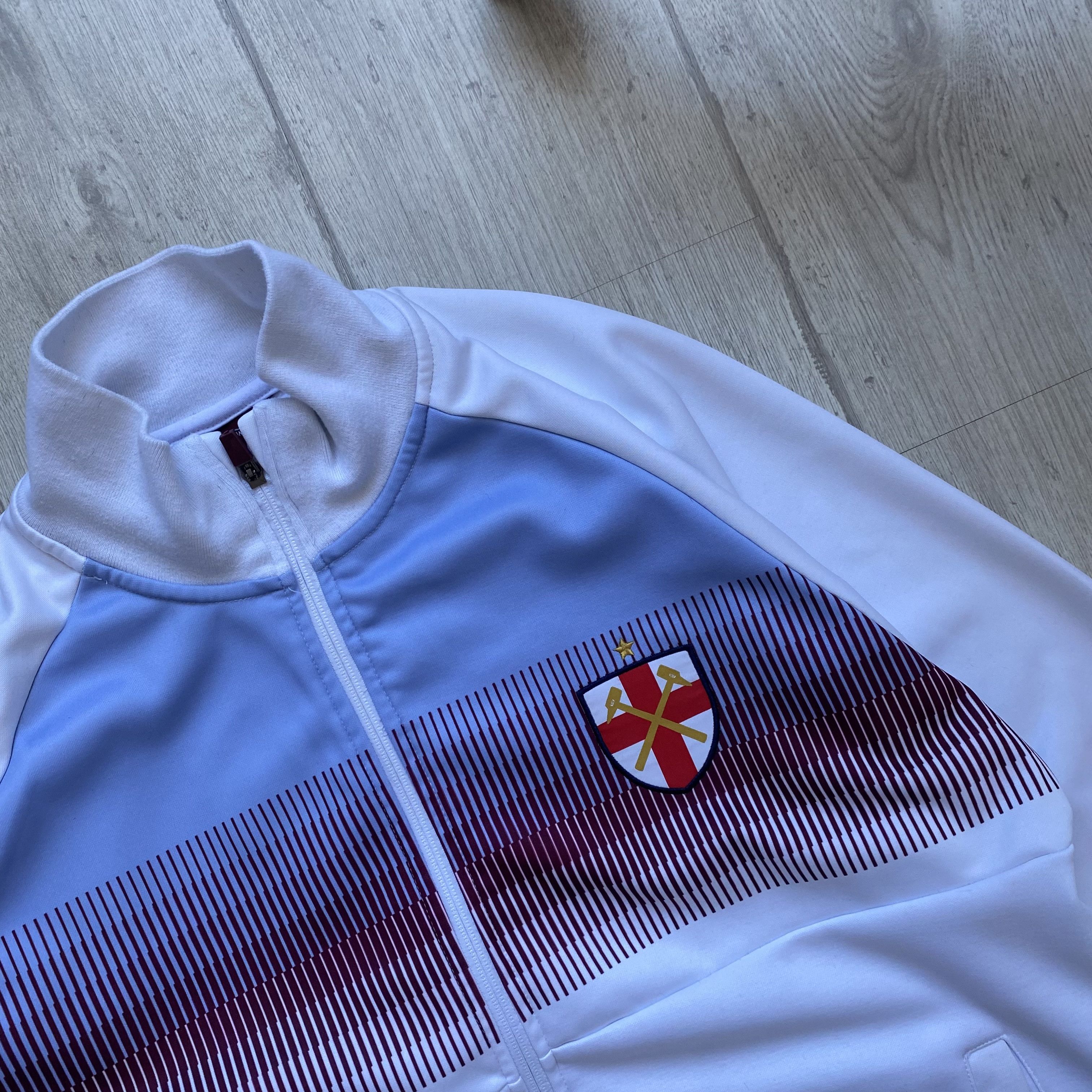 Umbro ⚽️Blockore West Ham United Training zip jacket Vintage Drill Size US L / EU 52-54 / 3 - 2 Thumbnail