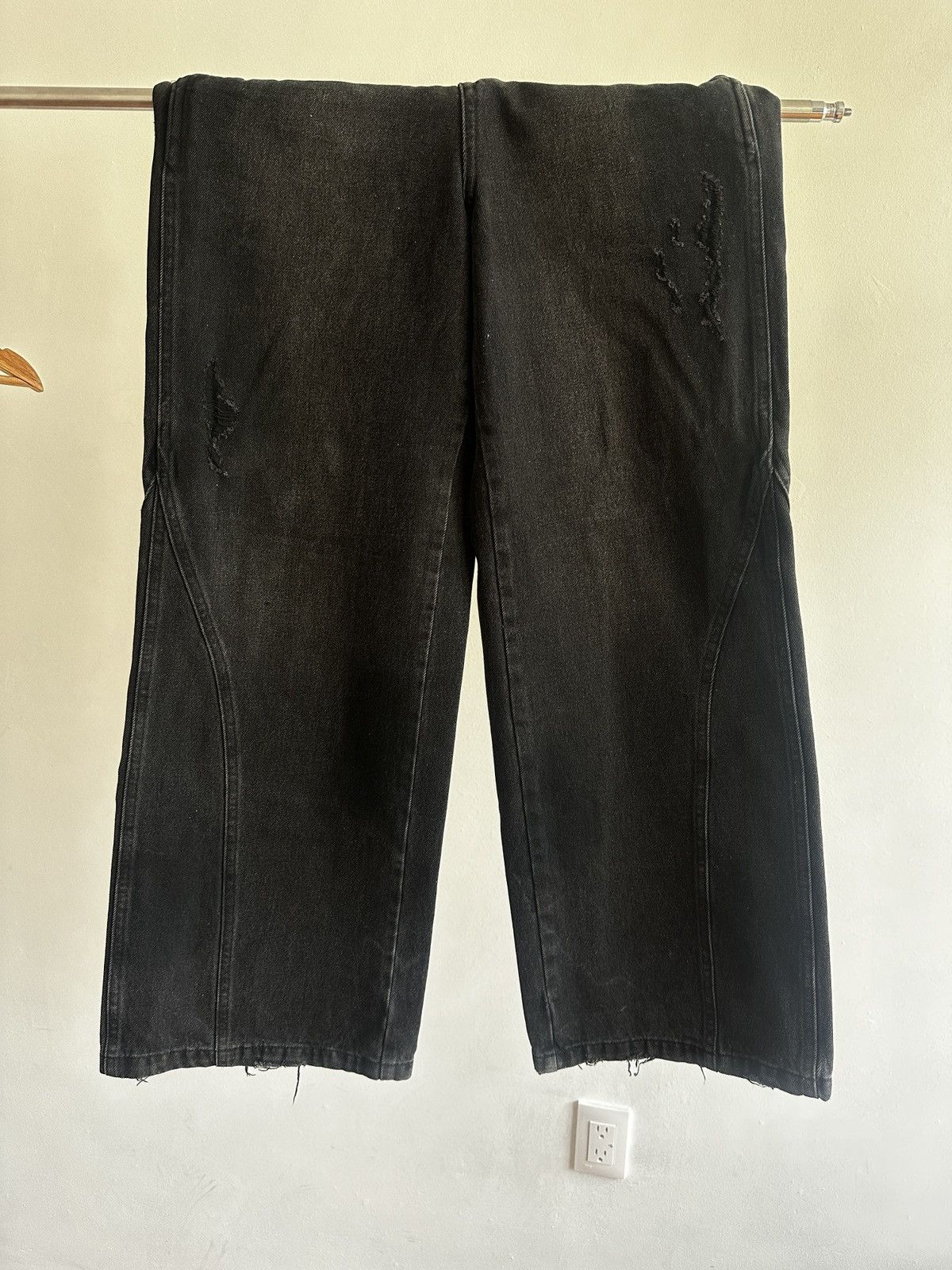 Troubled Waters Distressed wide cut denim Size US 30 / EU 46 - 4 Thumbnail