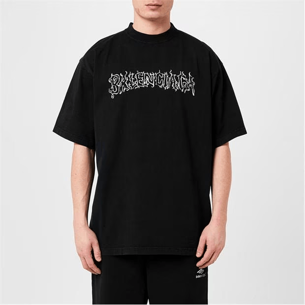 Balenciaga Metal Logo T-Shirt Size US L / EU 52-54 / 3 - 5 Thumbnail