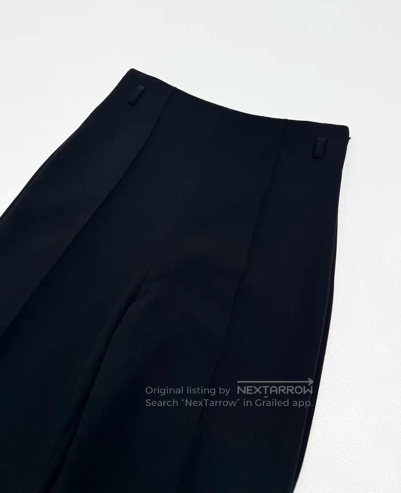 Hermes Hermes Black high-waisted wide-leg pants Size 24" / US 00 / IT 34 - 4 Thumbnail