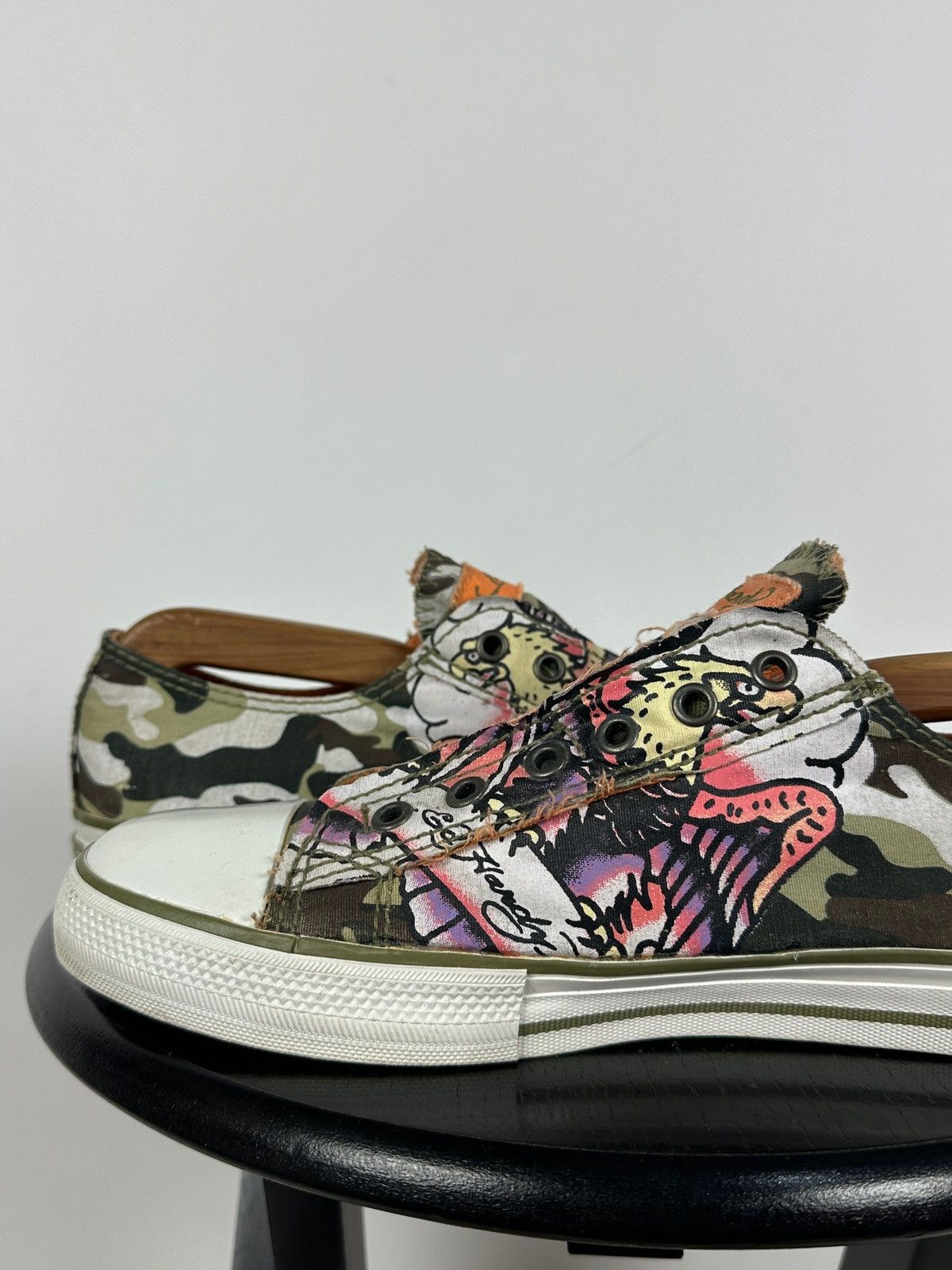 Ed Hardy Vintage Ed Hardy Y2K Camo Tattoo Graphic Slip On Sneakers Size US 11 / EU 44 - 22 Thumbnail