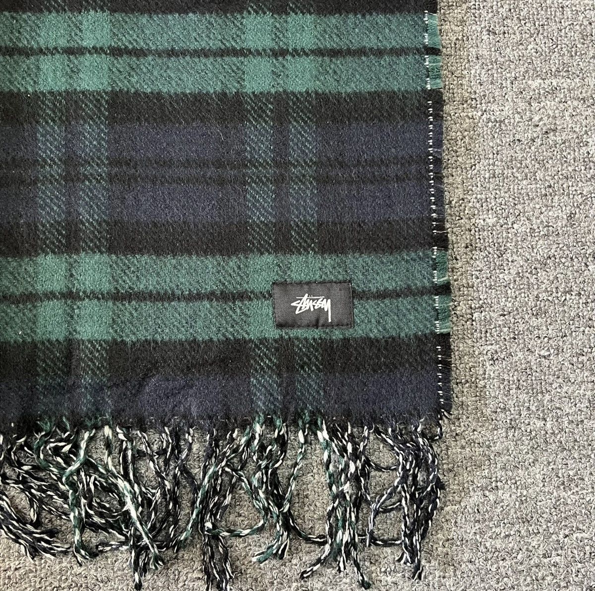 Stussy Stussy Checkered Double‑Sided Jacquard Scarf / Wrap / Shawl Size ONE SIZE - 6 Thumbnail