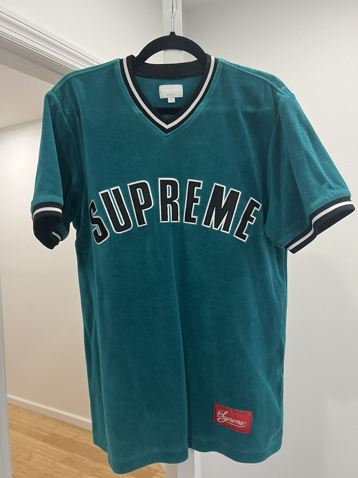 Supreme Supreme Velour baseball Jersey Size US M / EU 48-50 / 2 - 3 Thumbnail