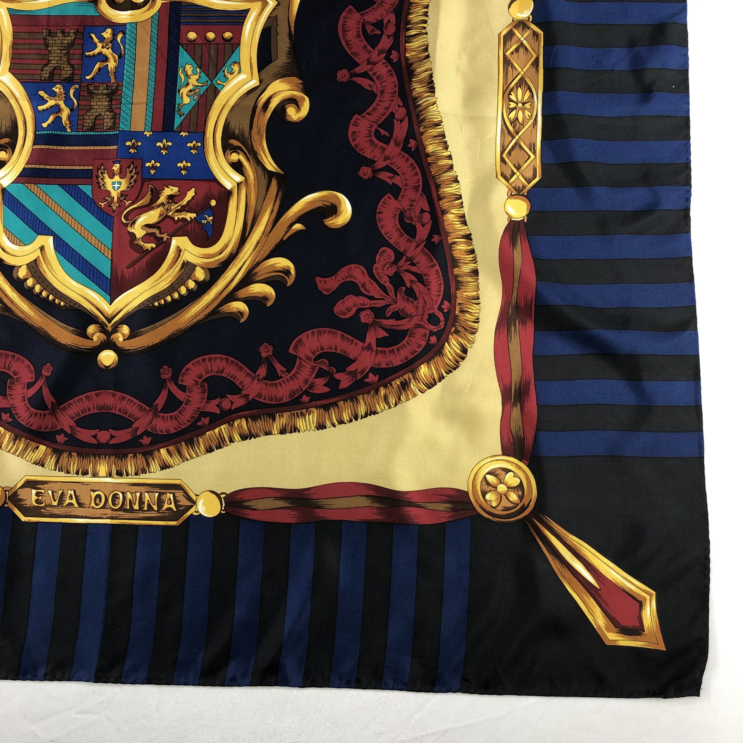 Vintage Vintage Eva Donna Silk Scarf Size ONE SIZE - 4 Thumbnail