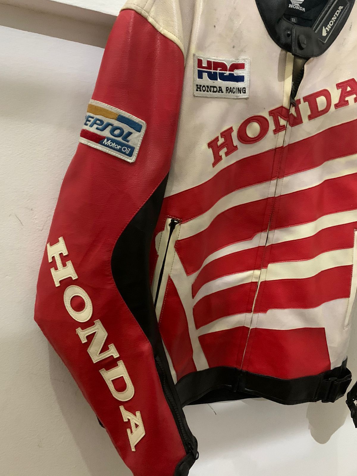 Vintage Vintage Honda Leather Moto Racing Jacket Size US XL / EU 56 / 4 - 4 Thumbnail