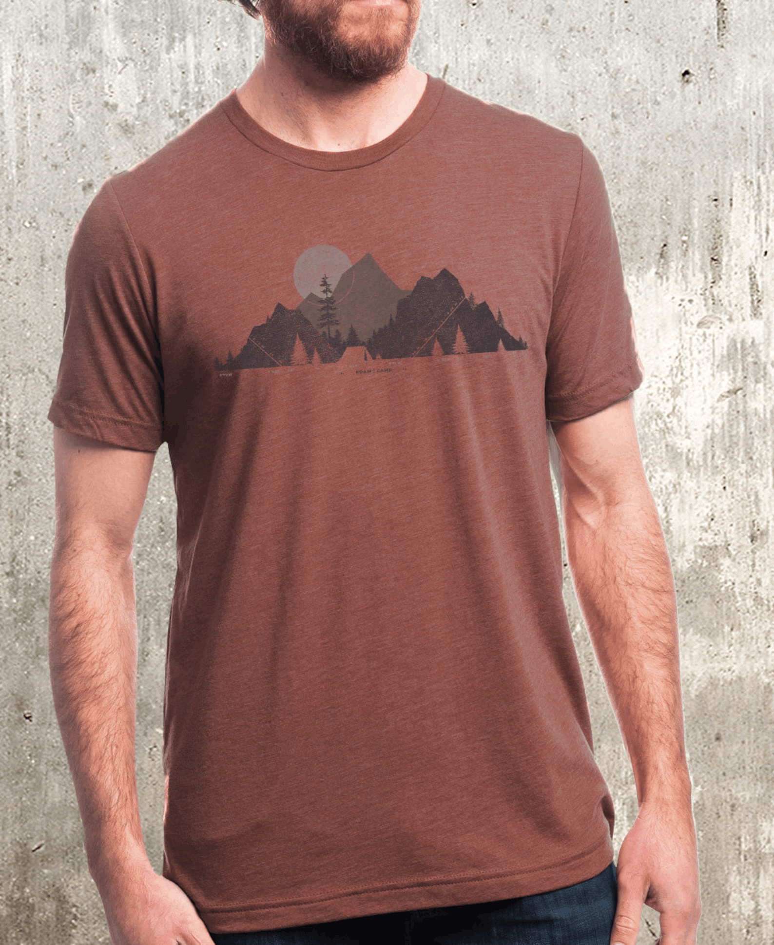 Designer × Vintage Mountain Camping T-Shirt – Soft Nature Tee Size US M / EU 48-50 / 2 - 2 Thumbnail