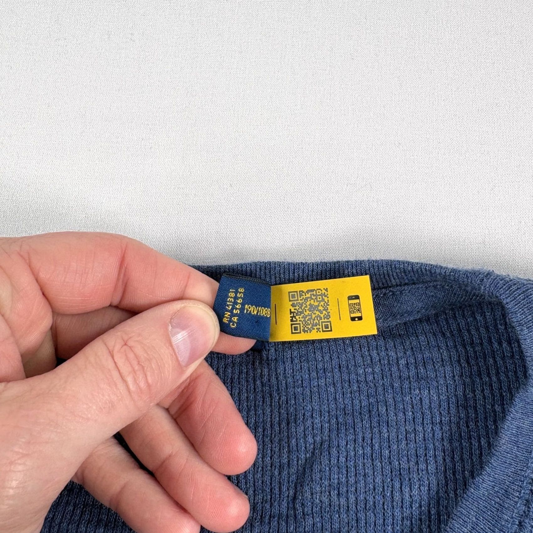 Polo Ralph Lauren Polo Ralph Lauren Sweatshirt Men 2XL Blue Waffle Knit Thermal Crew Neck Pullover Size US XXL / EU 58 / 5 - 3 Thumbnail