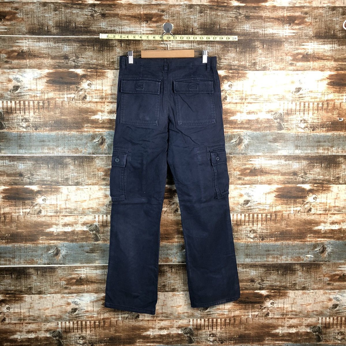 Japanese Brand Old Navy Black Cargo Multipocket Pants #A2521 Size US 28 / EU 44 - 16 Thumbnail