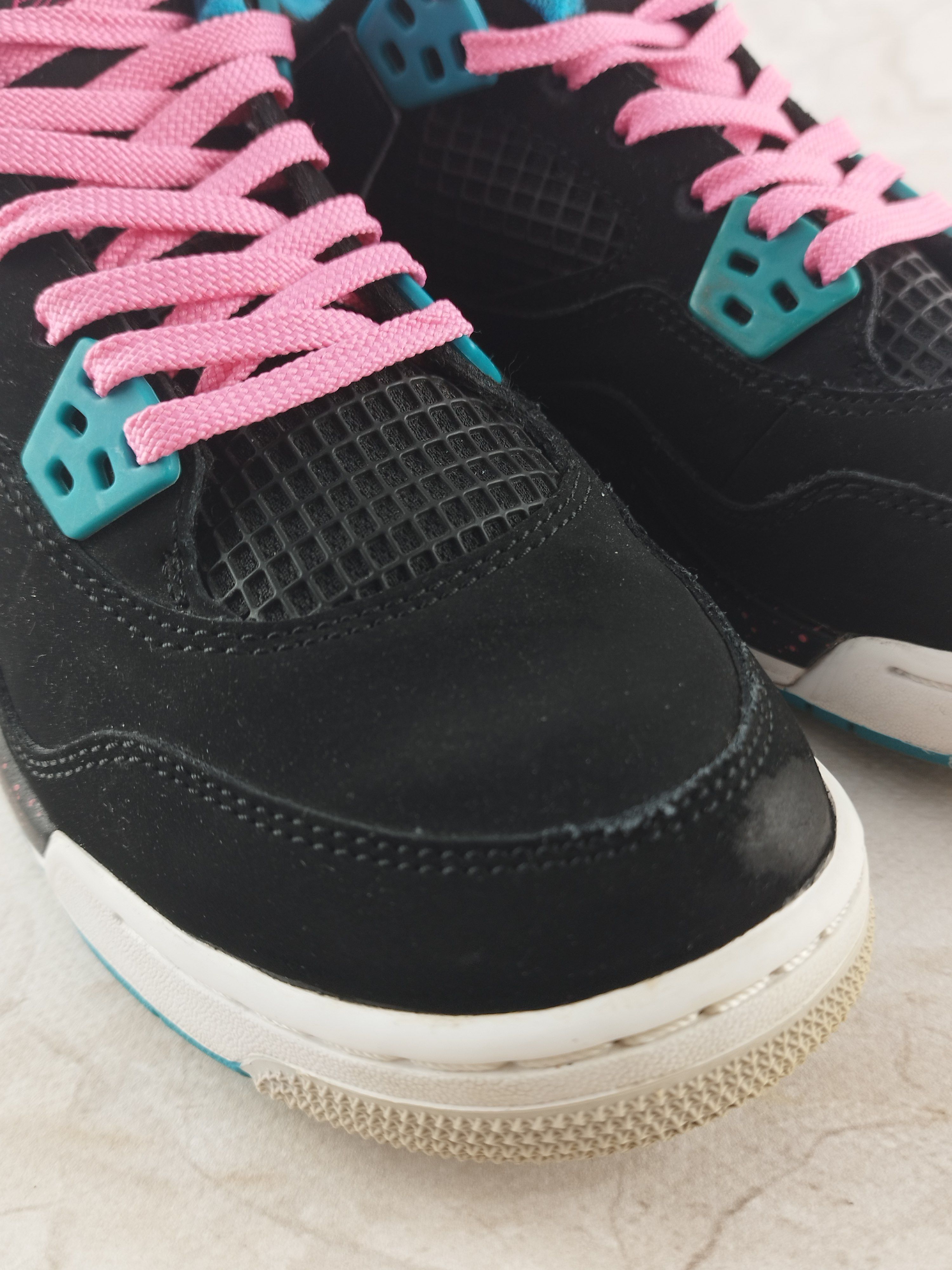 Jordan Brand Jordan Retro 4 GS Vivid pink Dynamic blue Size US 7 / IT 37 - 4 Thumbnail