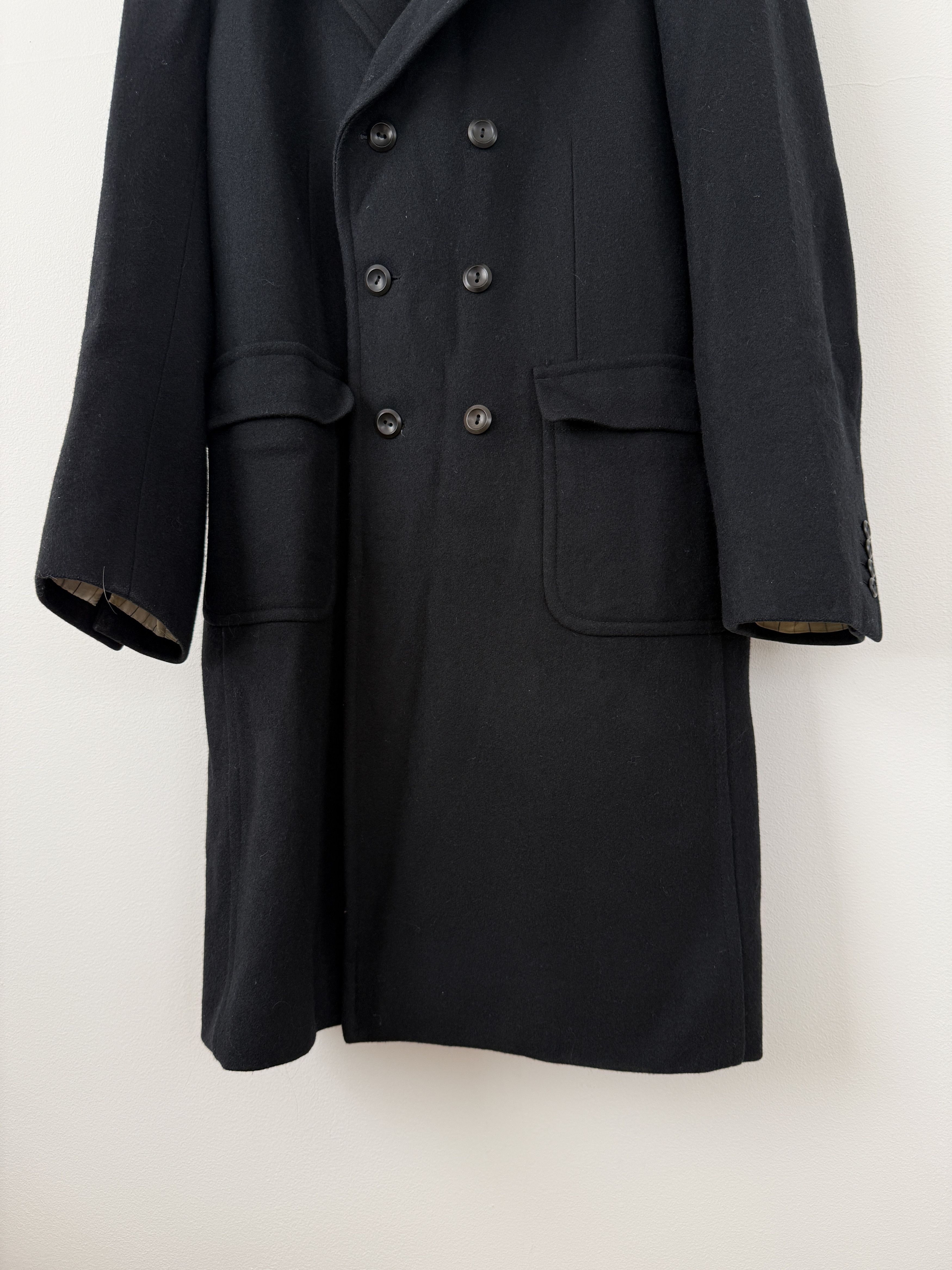 Junya Watanabe Comme Des Garcons MAN Wool Double Breasted Overcoat Size US XL / EU 56 / 4 - 8 Thumbnail