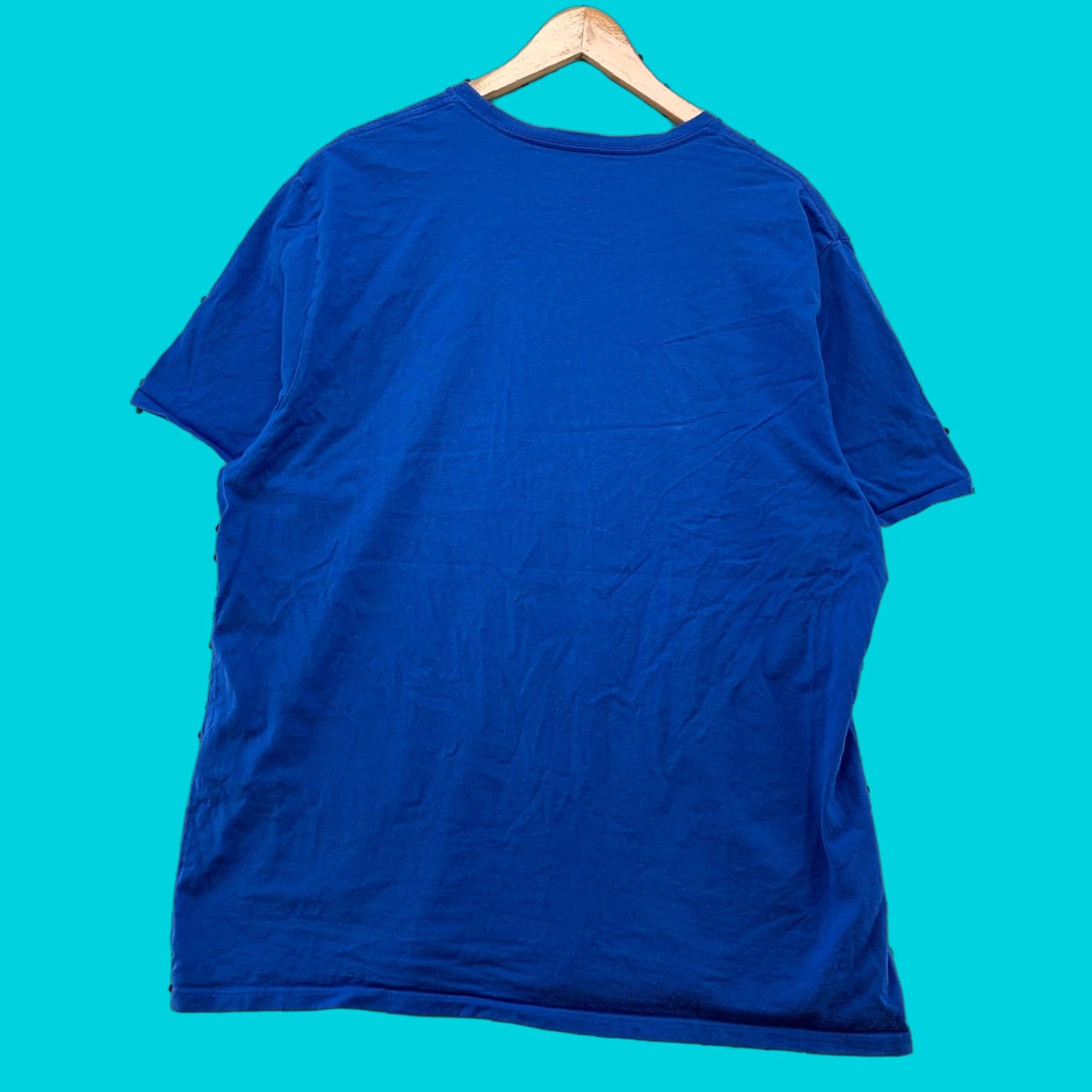 Karl Lagerfeld Karl Lagerfeld T Shirt Mens 2XL Blue Graphic Short Sleeve Designer Shirt 2XL Mens Blue Graphic Print Clothing Size US XXL / EU 58 / 5 - 1 Thumbnail