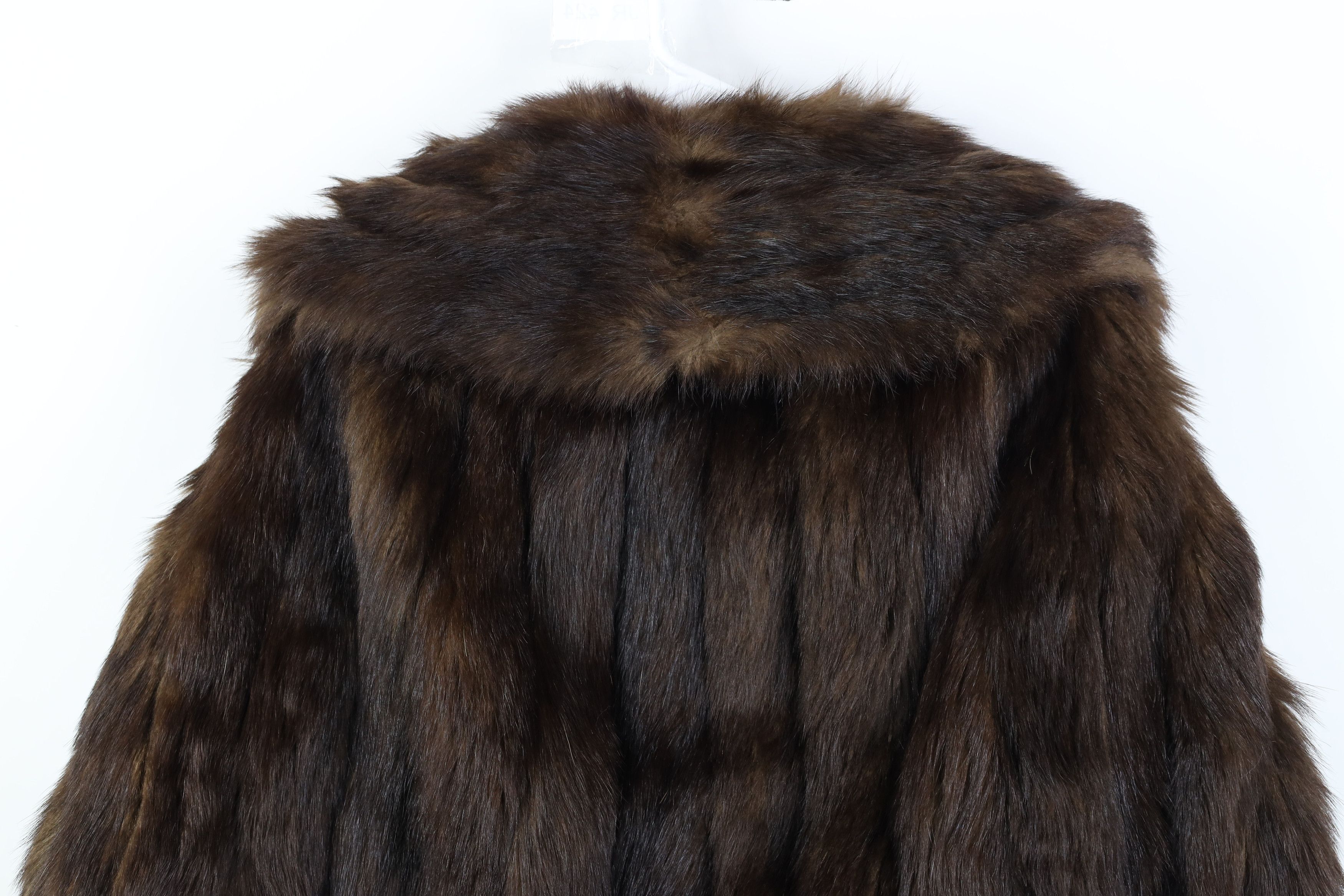 Vintage Vintage 50s 60s Fur Shoulder Cape Poncho Jacket Brown USA Size ONE SIZE - 10 Thumbnail