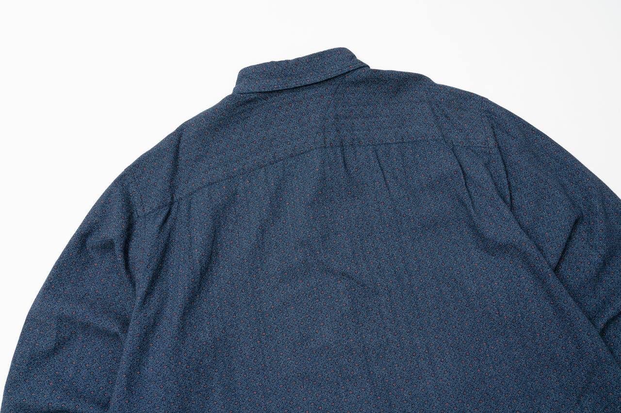 Tommy Hilfiger 🔵TOMMY HILFIGER Real Indigo Flower Print Button Down Shirt Size US XXL / EU 58 / 5 - 16 Thumbnail