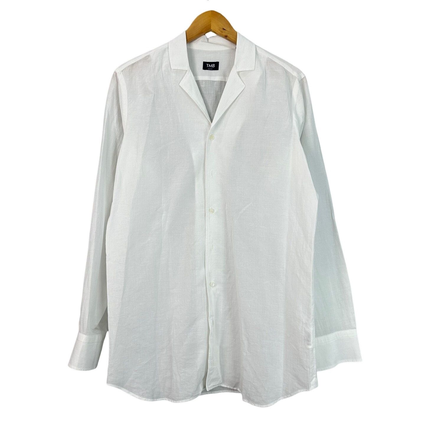 Tombolini Tombolini Cotton Linen Camp Collar Shirt Size M Size US M / EU 48-50 / 2 - 1 Thumbnail