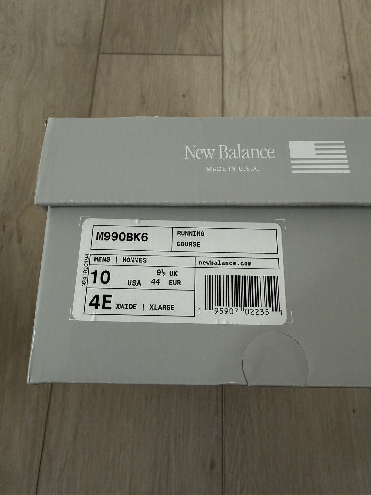 New Balance New Balance 990v6 Size 10 M990BK6 Size US 10 / EU 43 - 9 Thumbnail