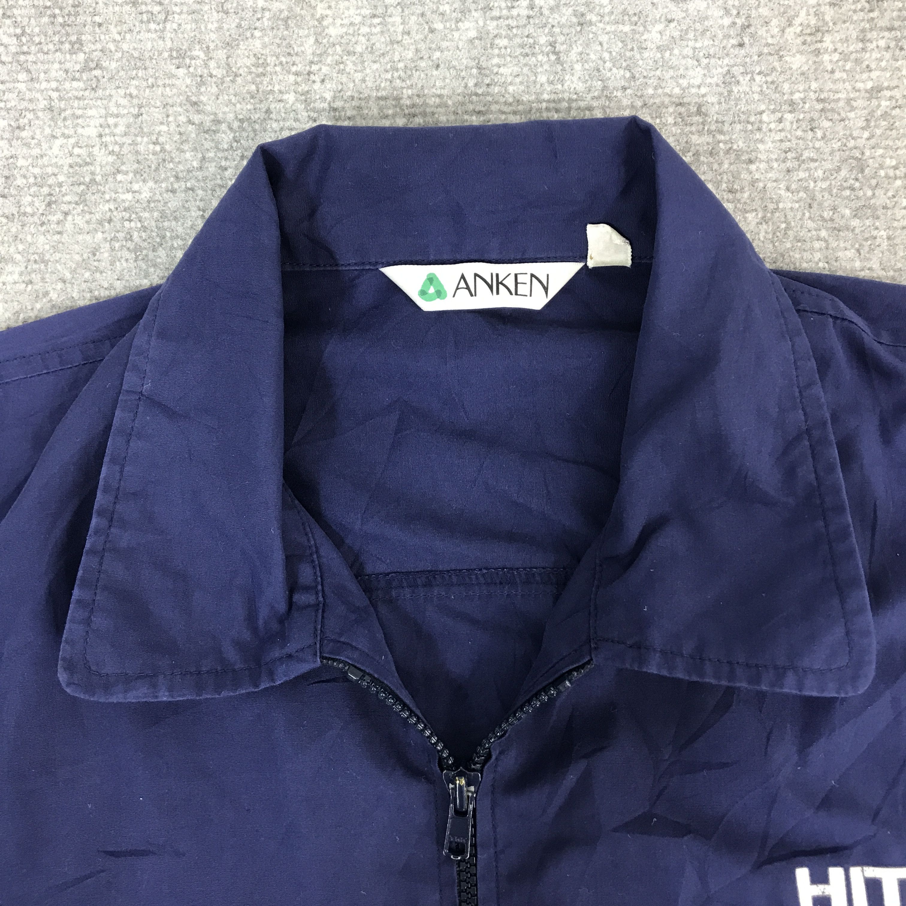 Japanese Brand VTG 90s HITACHI JAPAN BUIL CARE INDIGO JACKET Size US L / EU 52-54 / 3 - 9 Thumbnail