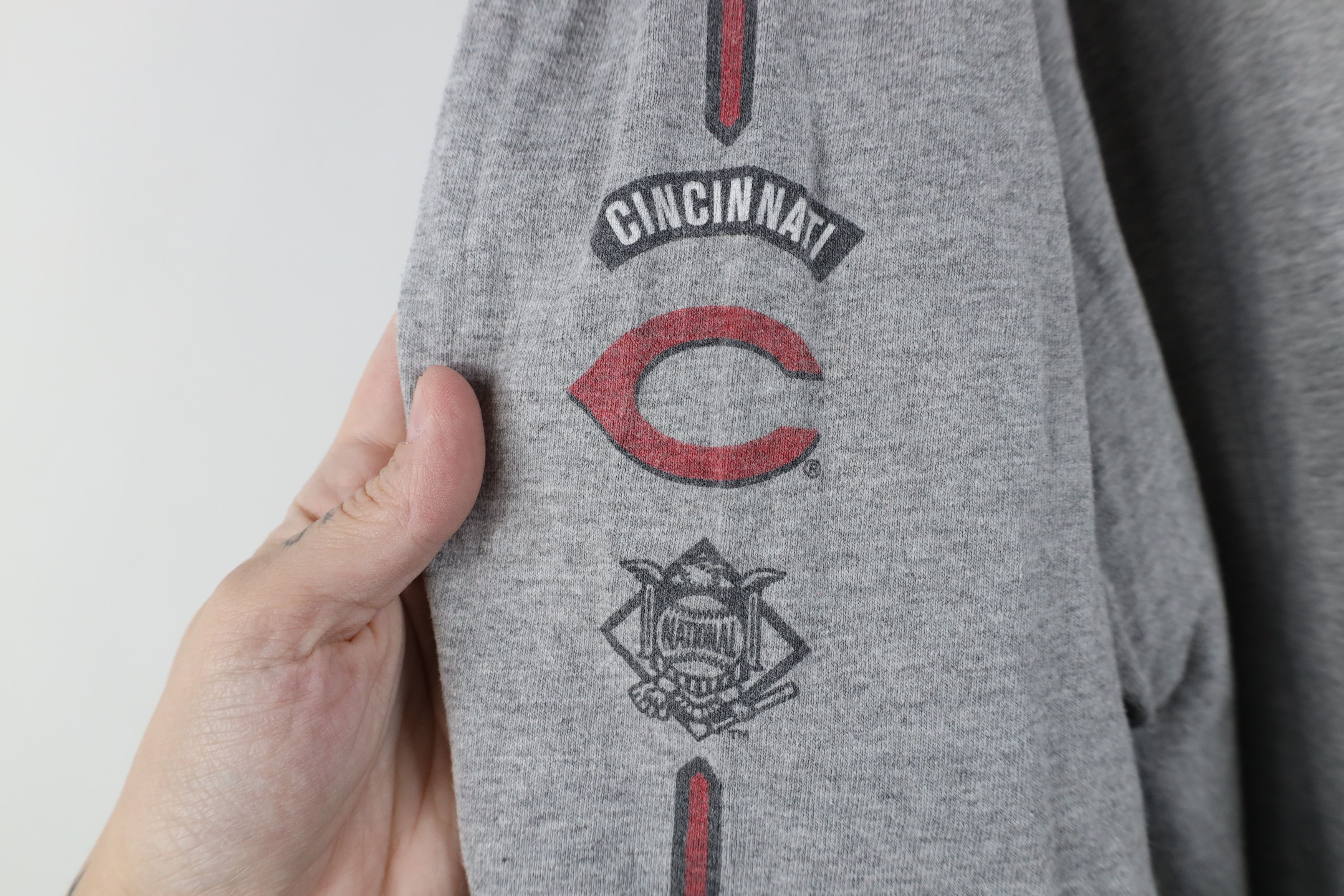 Nike Vintage Y2K 2001 Nike Swoosh Cincinnati Reds T-Shirt Gray Size US L / EU 52-54 / 3 - 8 Thumbnail