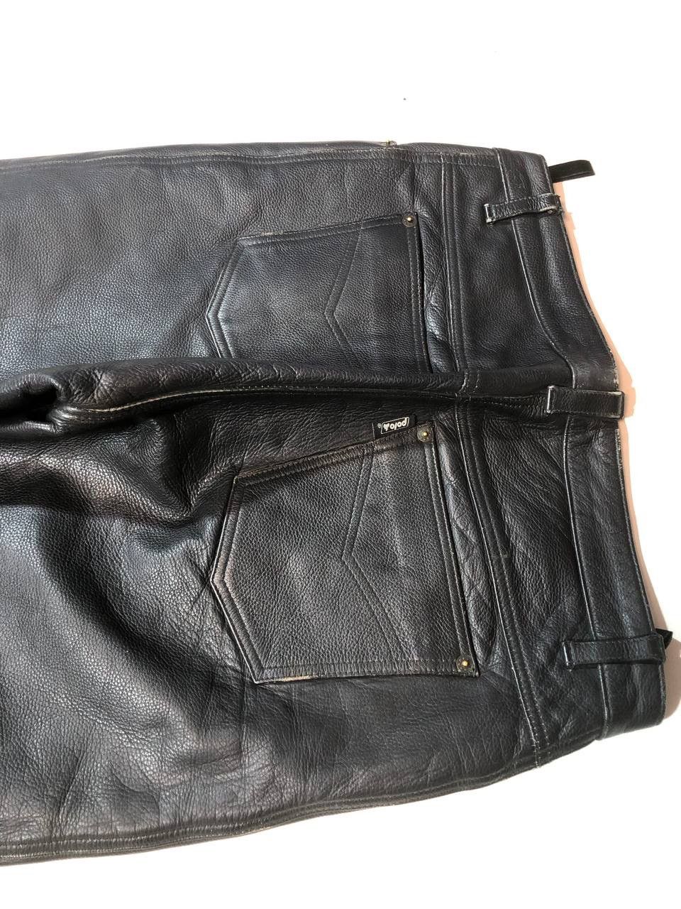 Vintage Polo Vintage Rare Leather Moto Biker Pants Size US 31 - 9 Thumbnail