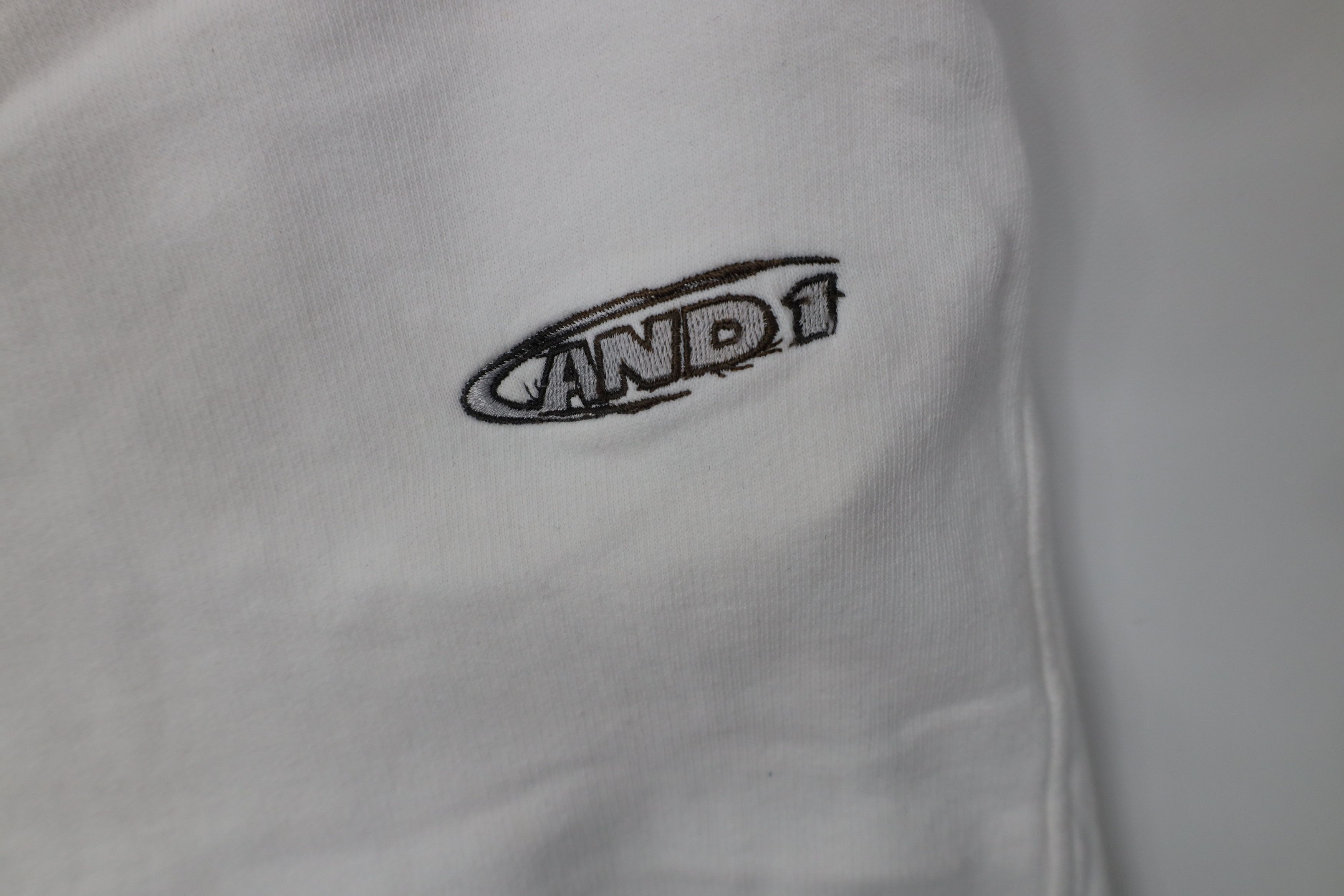 Vintage Vintage 90s Y2K And1 Basketball Wide Leg Sweatpants White Size US 42 / EU 58 - 5 Thumbnail