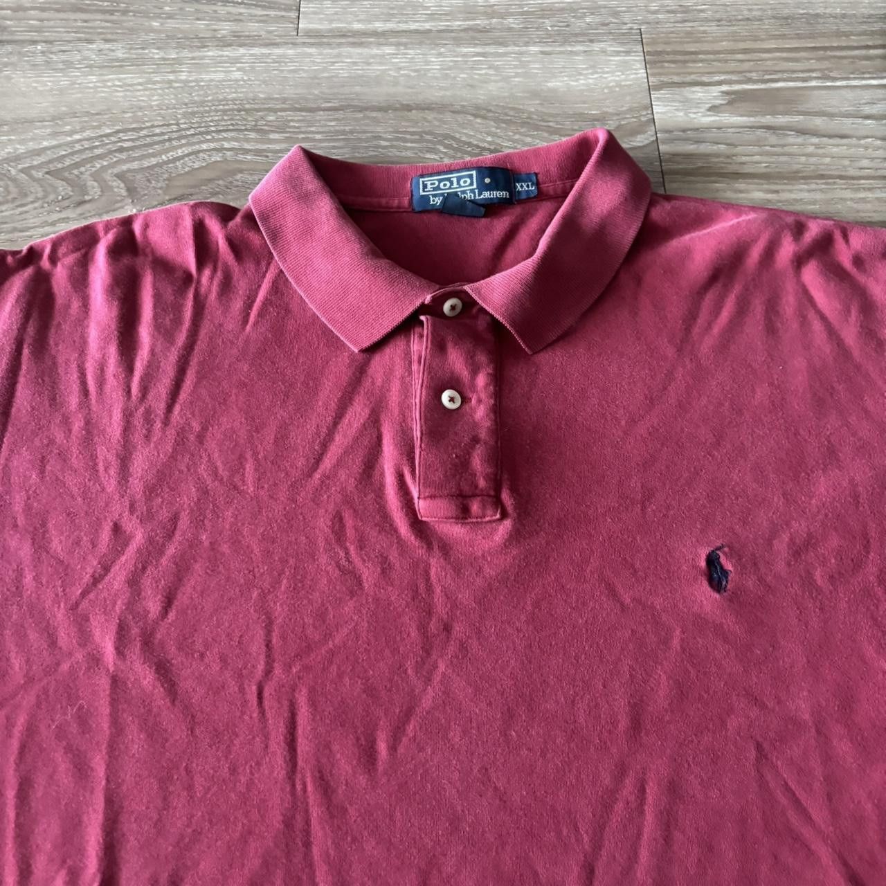 Polo Ralph Lauren Crazy Vintage 90s Red Polo Ralph Lauren Essential Polo Shirt! Size 2XL Size US XXL / EU 58 / 5 - 2 Thumbnail