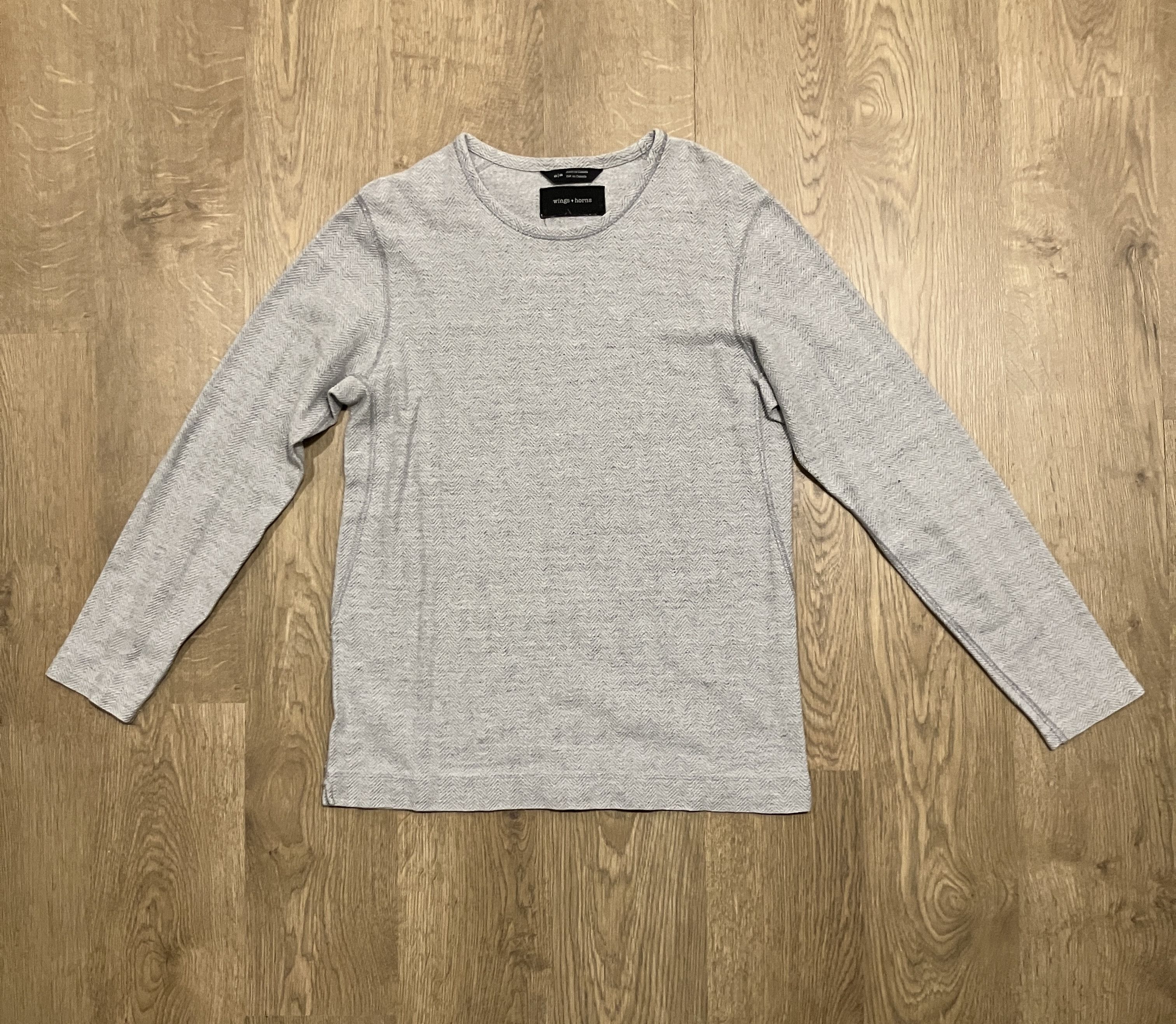 Wings + Horns Herringbone Long Sleeve Tee Size US M / EU 48-50 / 2 - 1 Thumbnail