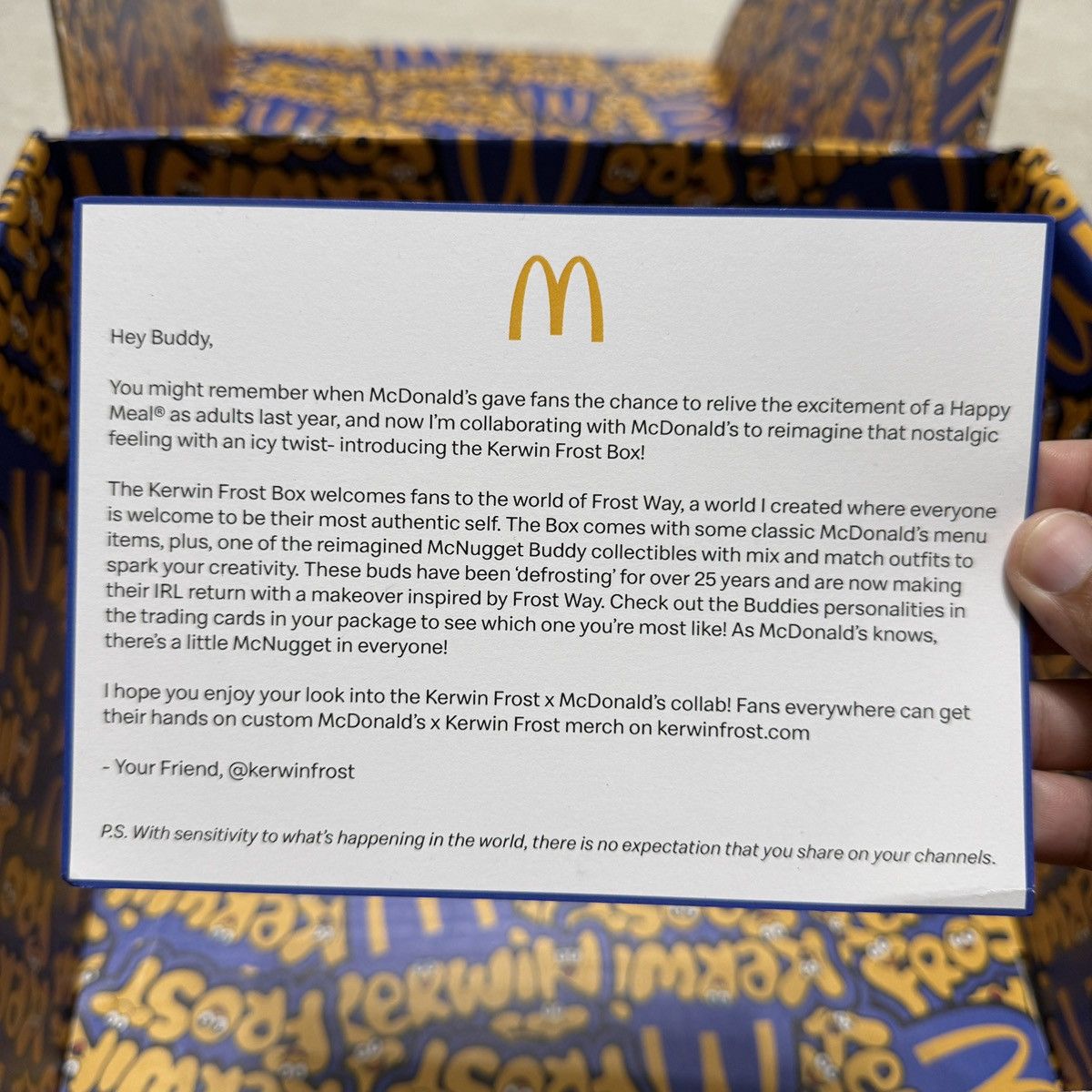 Other McDonald's 2023 Kerwin Frost VIP Influencer Box ONLY Empty Size ONE SIZE - 8 Thumbnail
