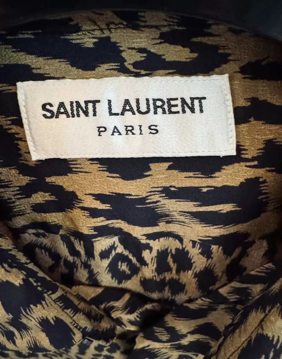 Saint Laurent Paris Saint Laurent Paris 21SS leopard print shirt Size US XXS / EU 40 - 3 Thumbnail
