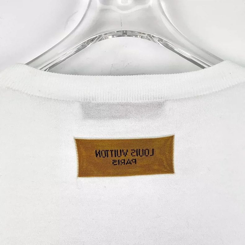 Louis Vuitton Louis Vuitton White Cotton Logo T -2505 Size M / US 6-8 / IT 42-44 - 6 Thumbnail