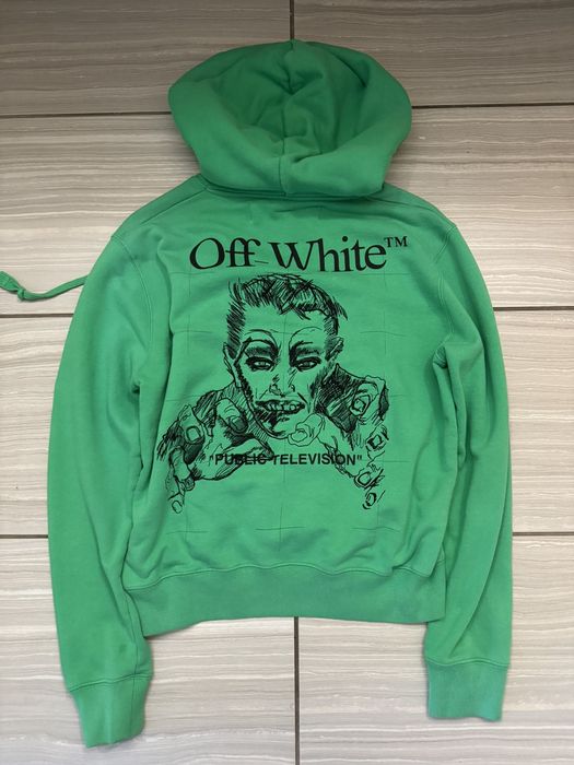 Off white public television hoodie hot sale