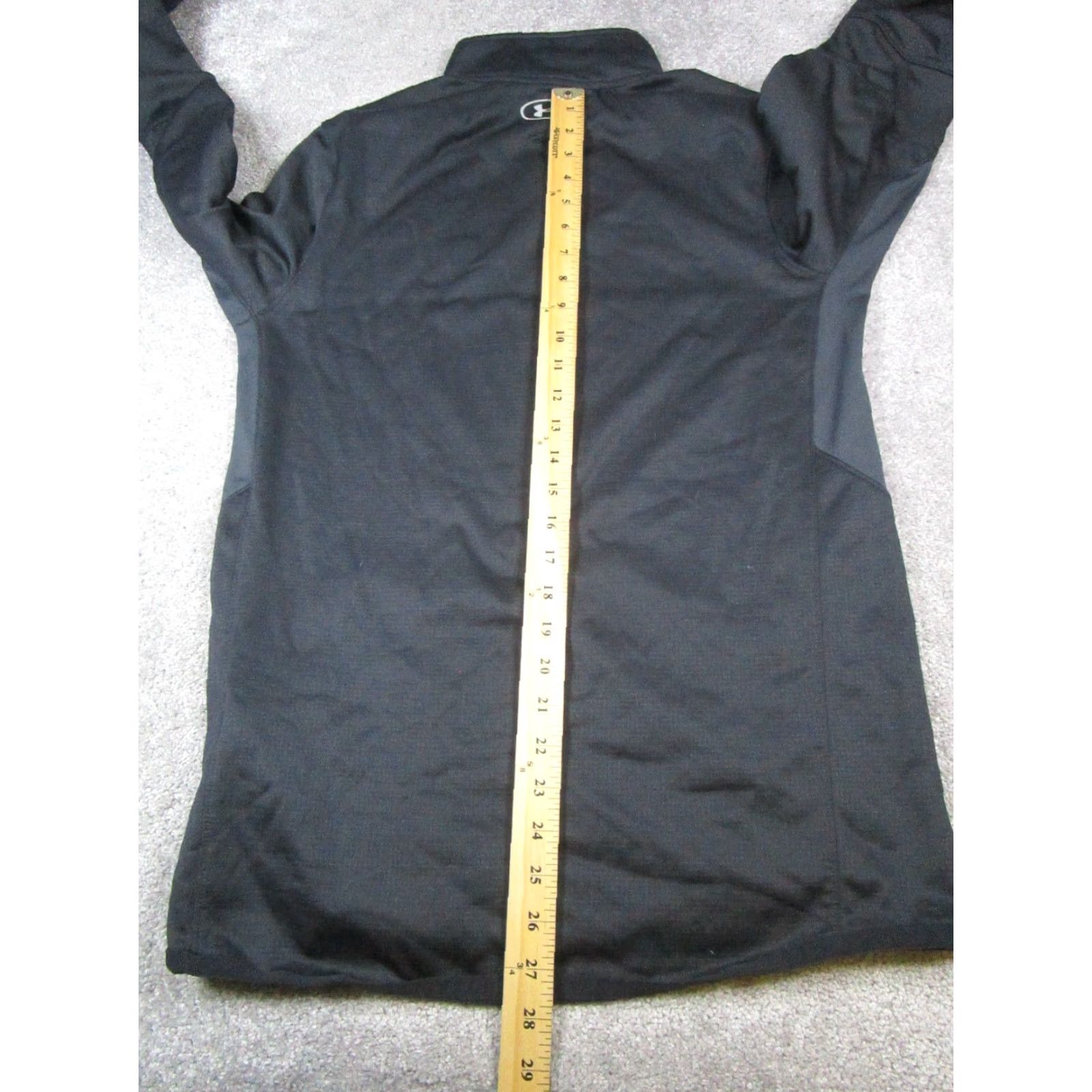 Under Armour Under Armour Sweatshirt Mens Small Black Coldgear Running Quarter Zip Mock Neck Pullover Size US S / EU 44-46 / 1 - 7 Thumbnail