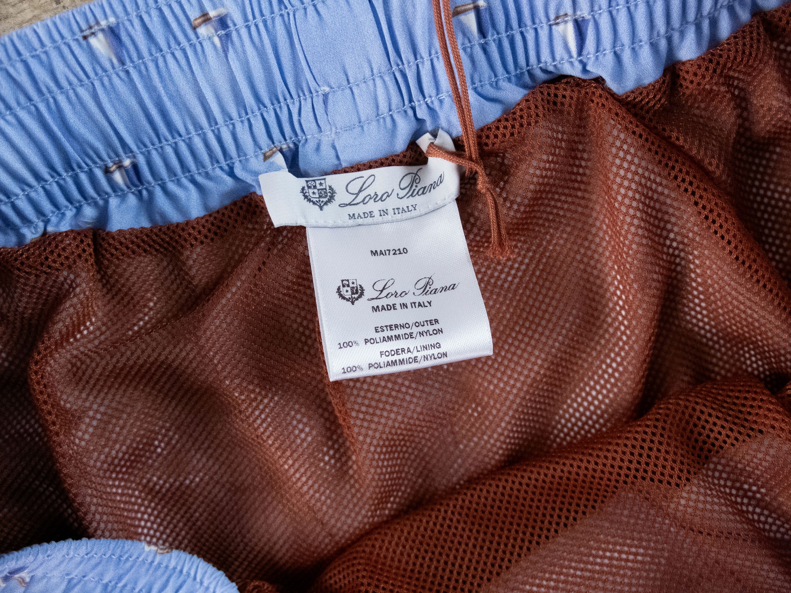 Loro Piana LORO PIANA blue Bay Toys sail print swim shorts Medium Size US 32 / EU 48 - 4 Thumbnail