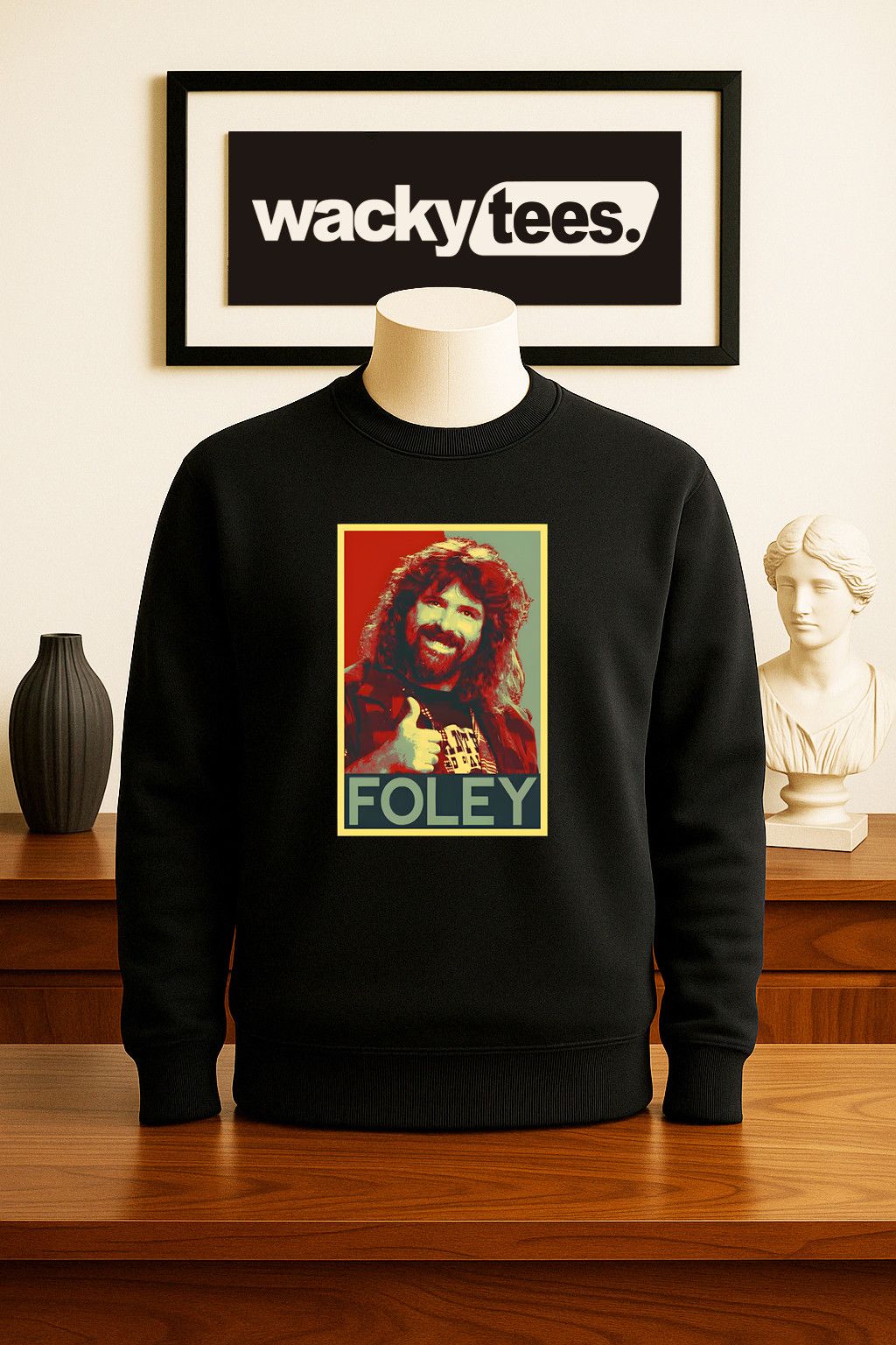 Other Foley Wrestling Mick Hall of Famer Socko Graphic Tee Shirt Size US L / EU 52-54 / 3 - 3 Thumbnail