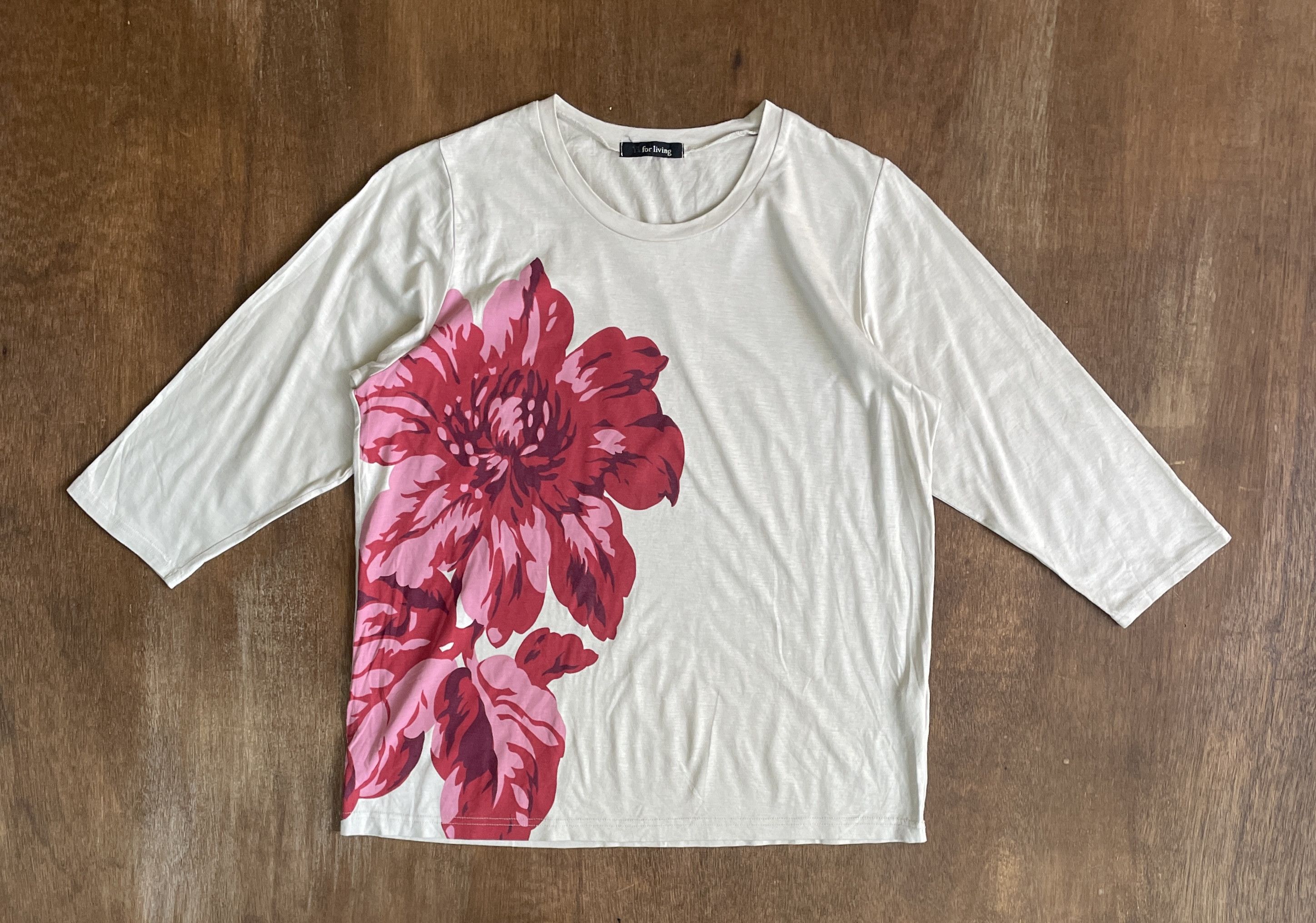 Y's for living Yohji Yamamoto Flower Logo Tee