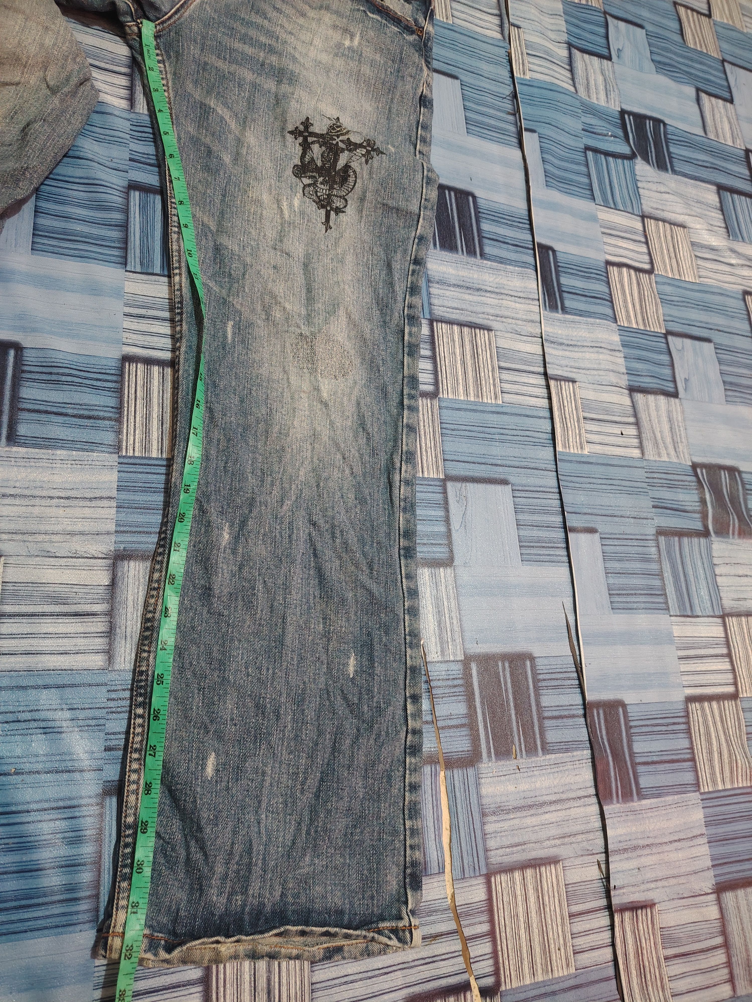 Who Decides War Japanese Nylaus Jeans Distressed denim Size US 32 / EU 48 - 25 Thumbnail