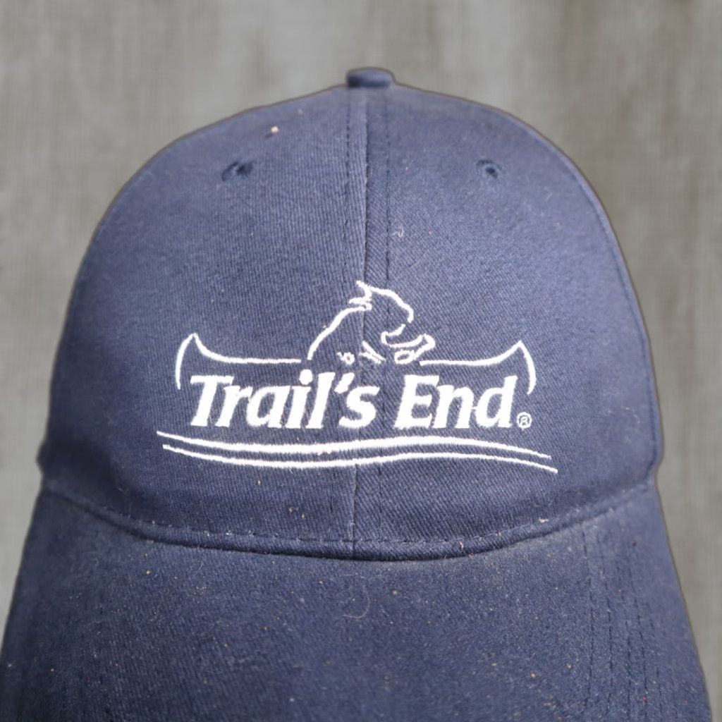 Vintage Boy Scouts Trails End Blue Buckle Back Hat Baseball Cap Adult Adjustable Hat Blue USA Hats Mens Size ONE SIZE - 1 Thumbnail