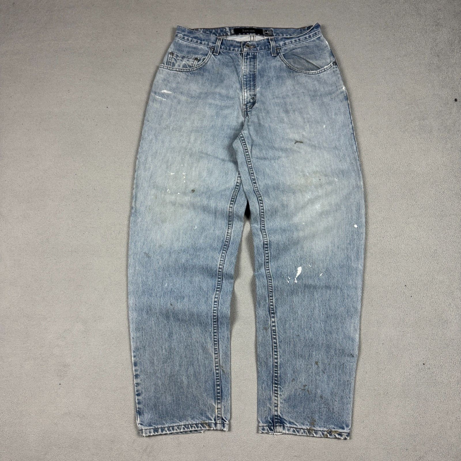 Levi's Vintage Clothing VTG Levi's SilverTab Jeans W33 L34 Paint Splatter Baggy Size US 33 - 1 Thumbnail
