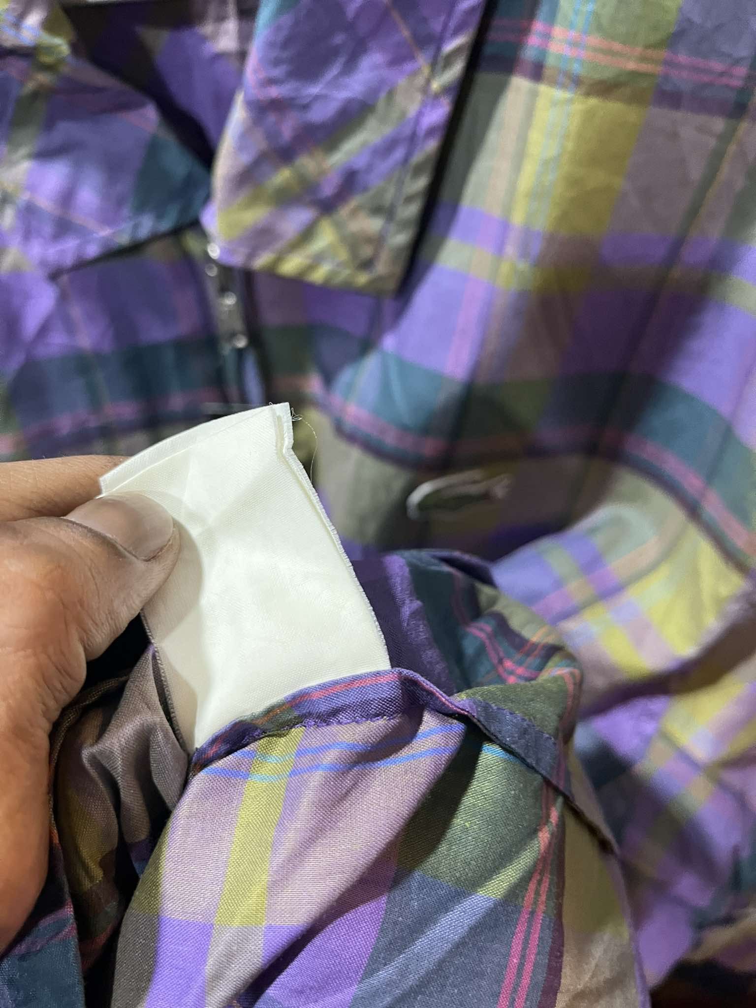 Lacoste Lacoste Purple Plaid Parka Jacket 90s Size US L / EU 52-54 / 3 - 6 Thumbnail