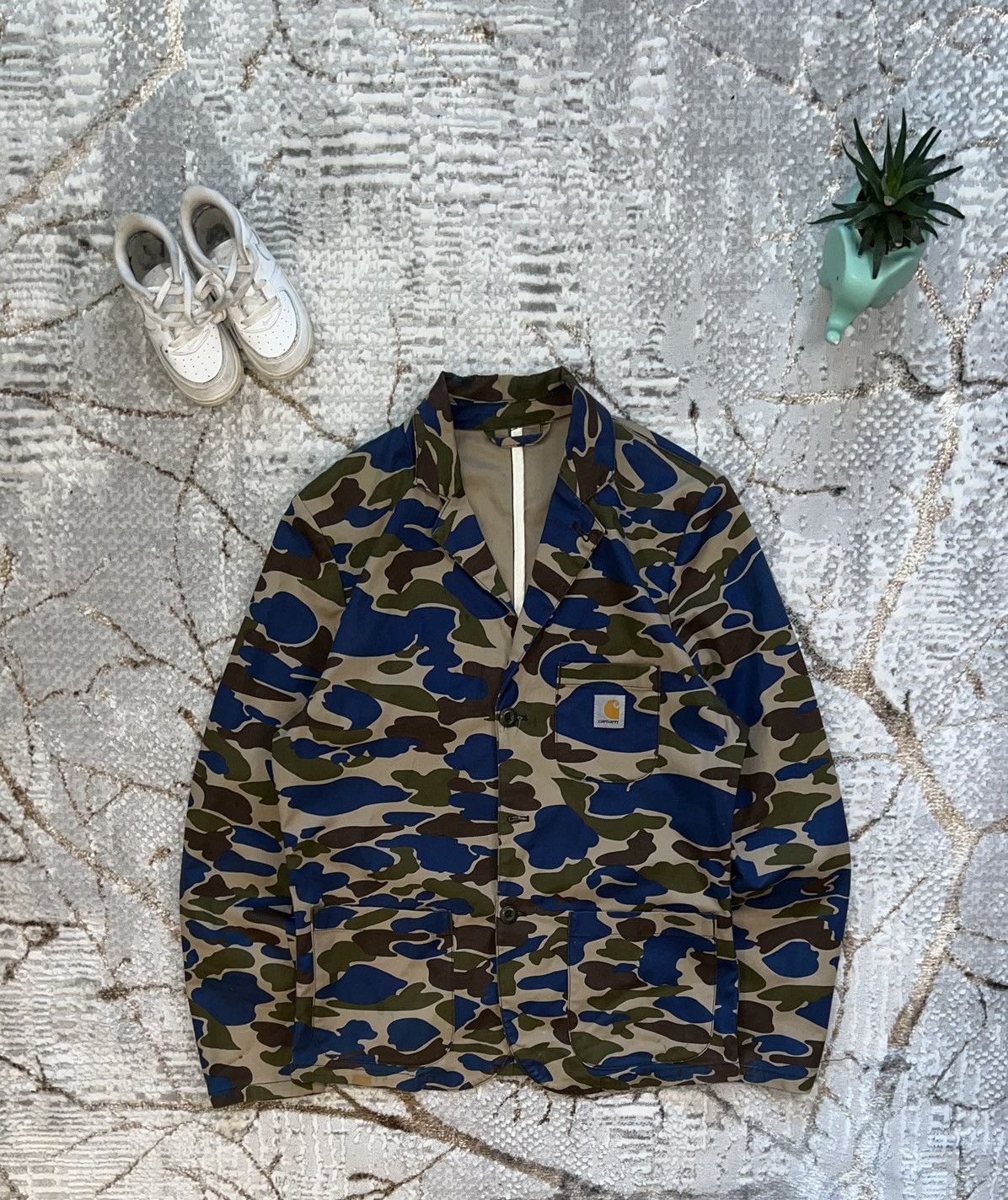 Carhartt × Carhartt Wip × Vintage CARHARTT VINTAGE SID BLAZER SWEATSHIRT Y2K CREWNECK Size 44S - 1 Thumbnail