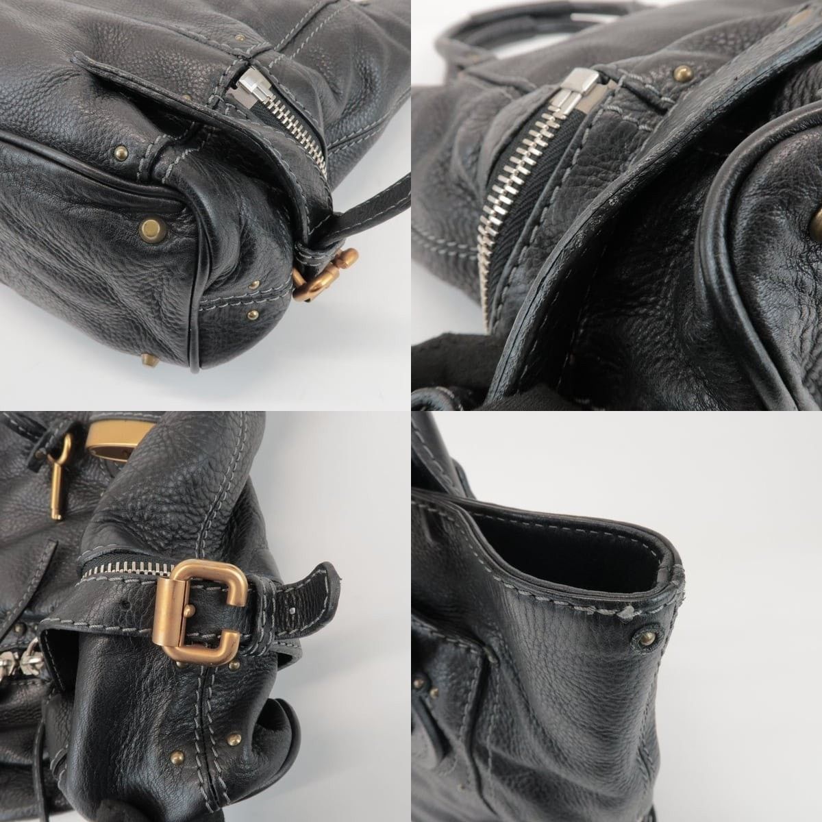 Chloe Chloe Paddington Calfskin Satchel Black Size ONE SIZE - 6 Thumbnail