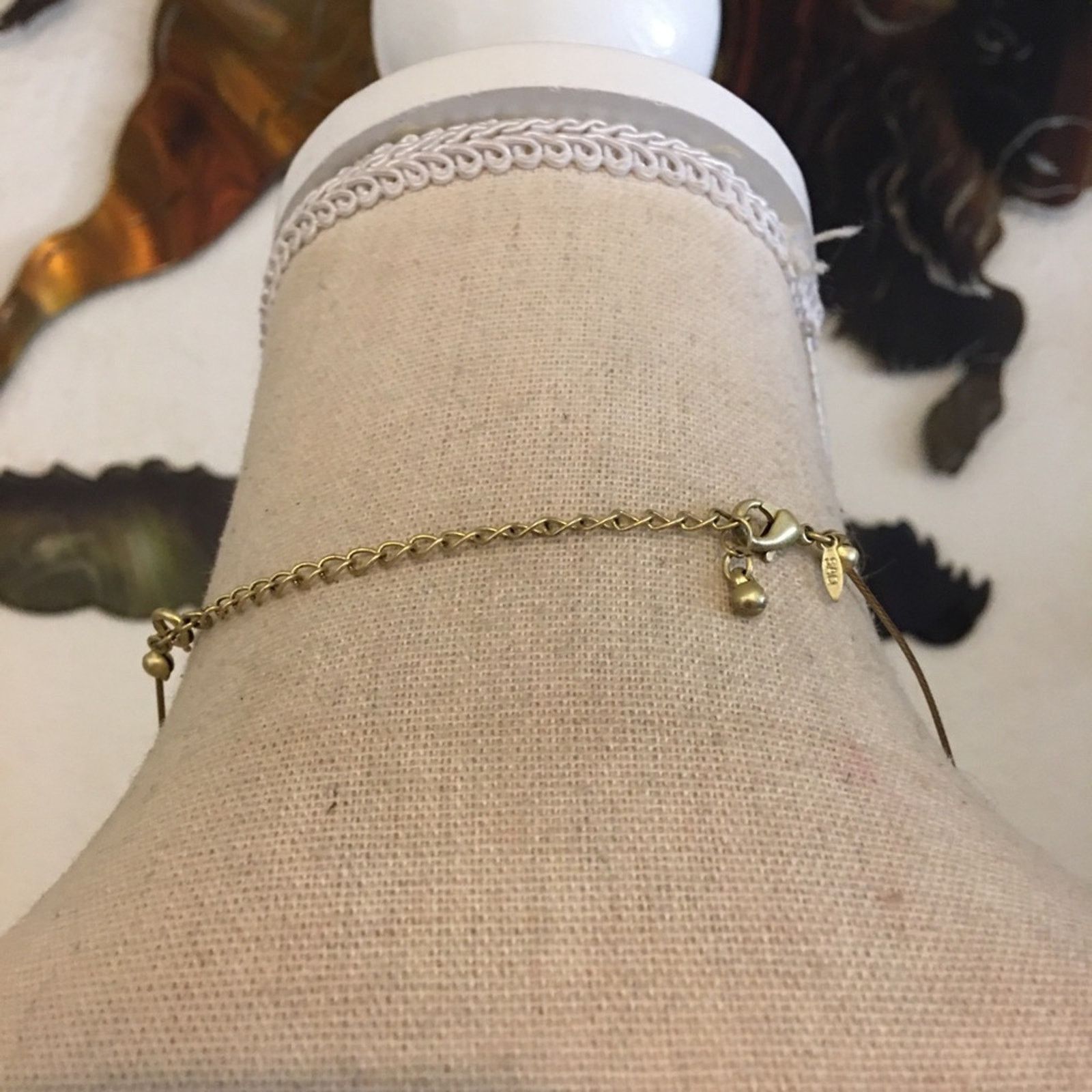 Vintage Vintage SAQ gold tone jeweled choker necklace Size ONE SIZE - 5 Thumbnail