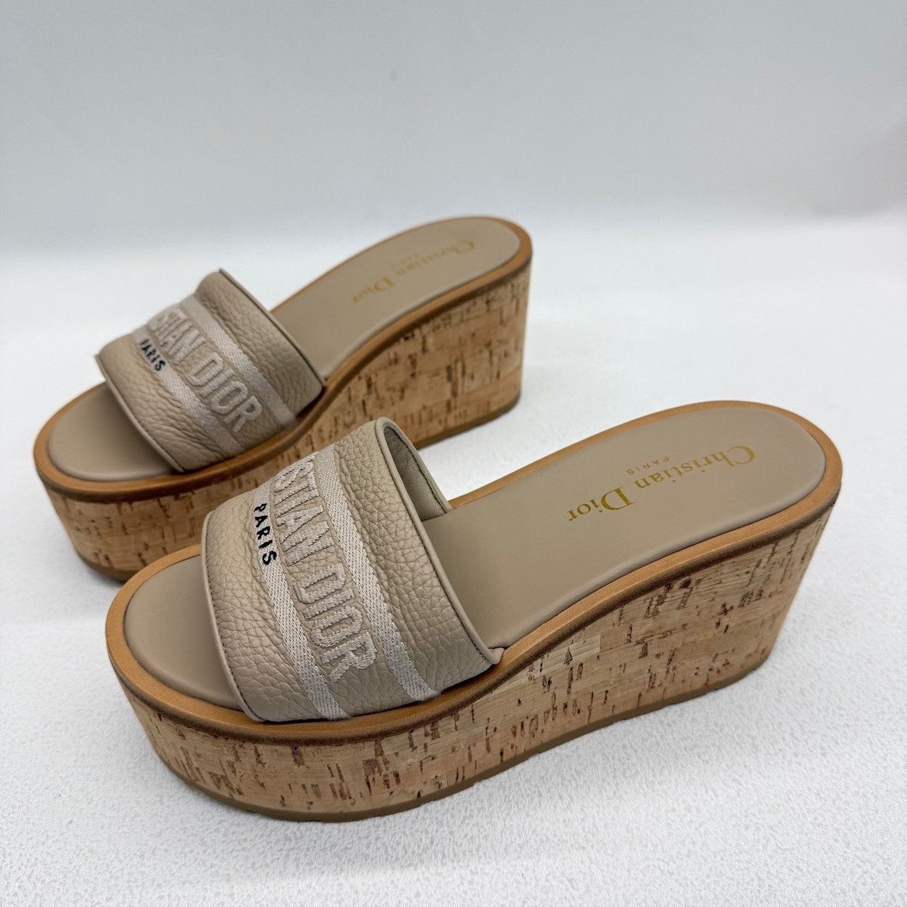 Dior Dior Leather Gold Sandals us_5 Women Size US 5 / IT 35 - 1 Thumbnail