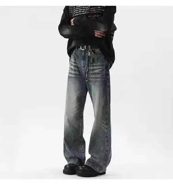 Japanese Brand Asakawa x Hioki Washed Style Denim Pant Size US 31 - 2 Thumbnail
