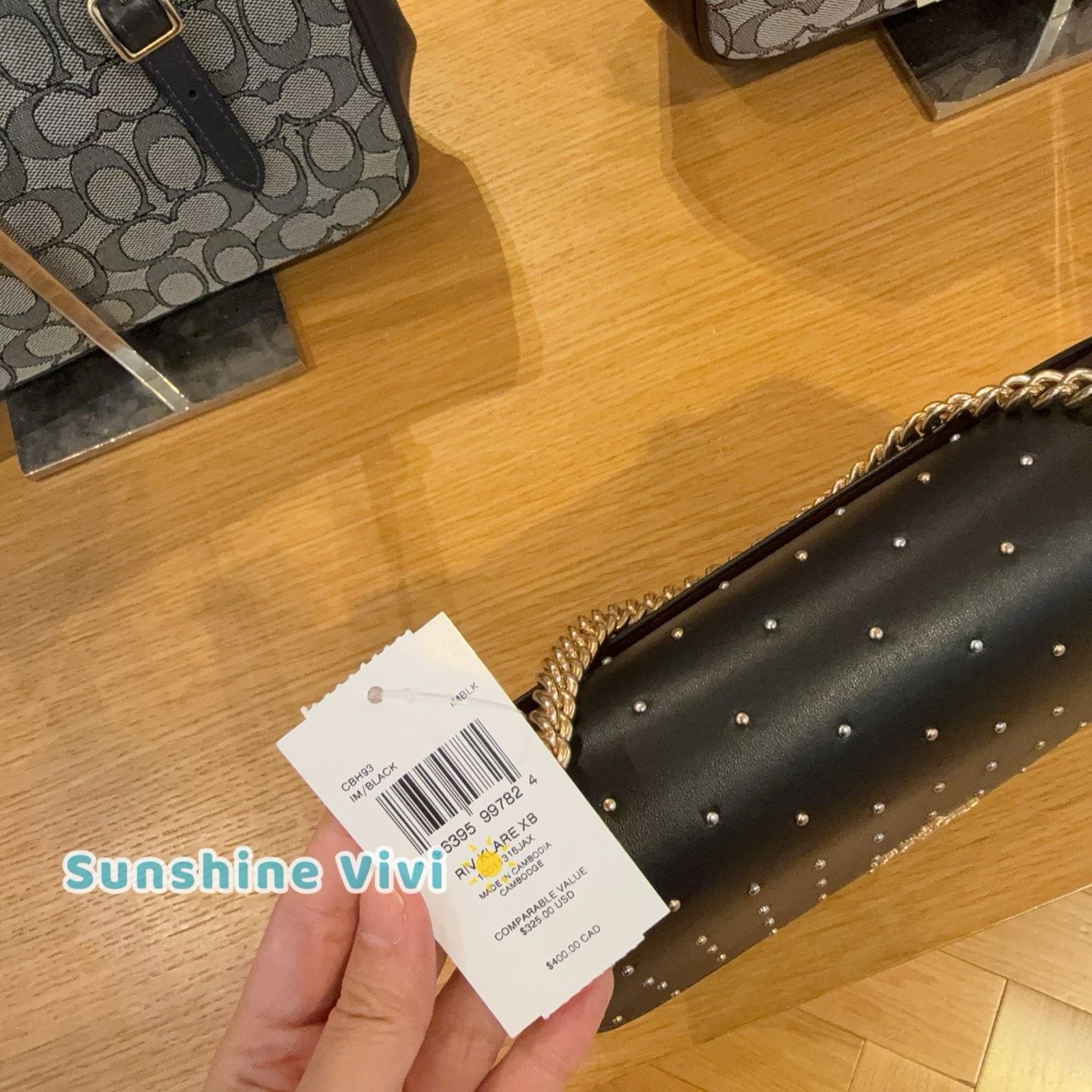 Coach NWT Coach Klare Crossbody Bag Rivets Black CBH93 Leather Size ONE SIZE - 5 Thumbnail