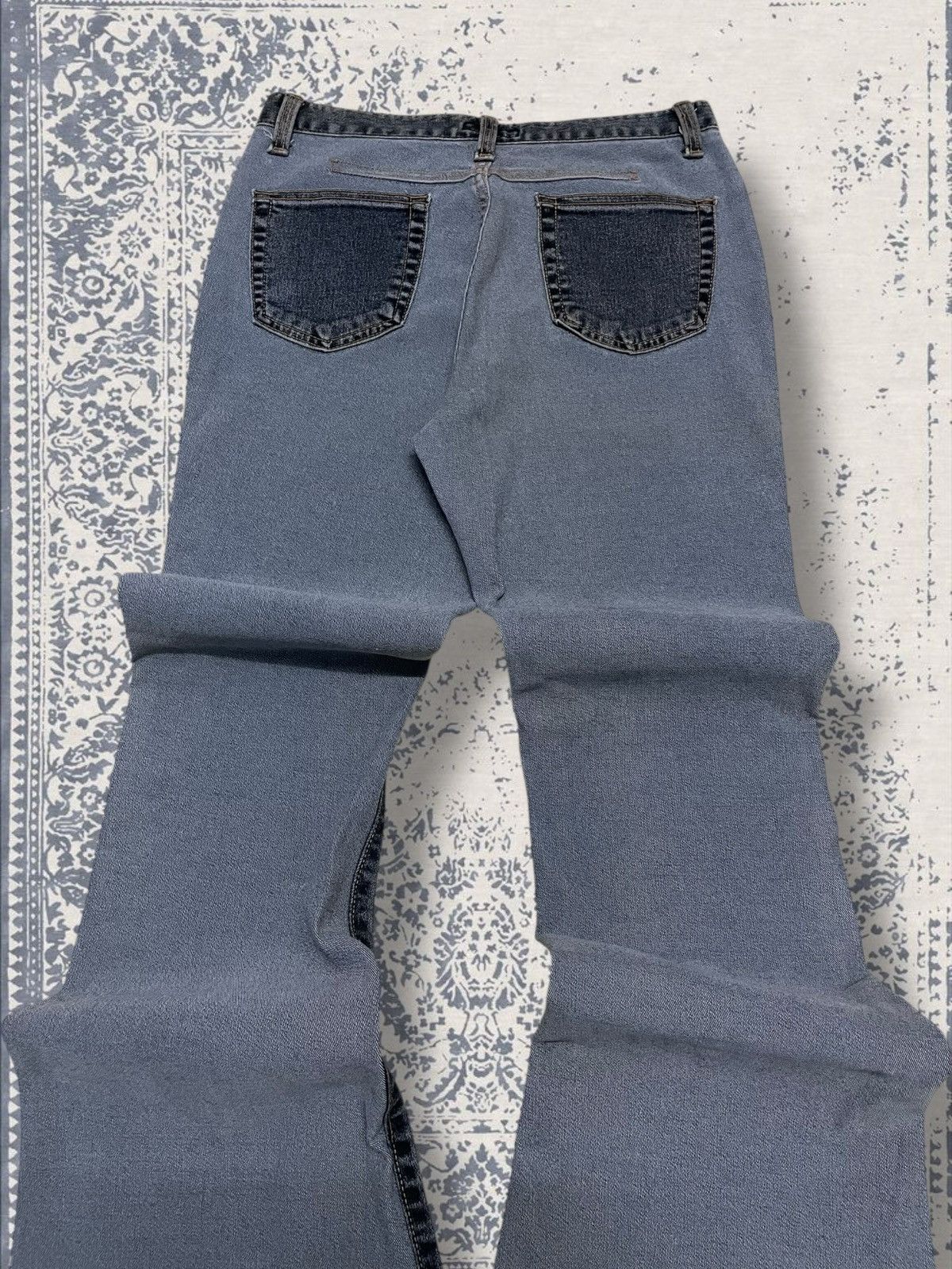 Designer × Japanese Brand × Vintage Vintage 1990s Japan Designer En Cloche Flared Hybrid Denim Size US 26 / EU 42 - 11 Thumbnail