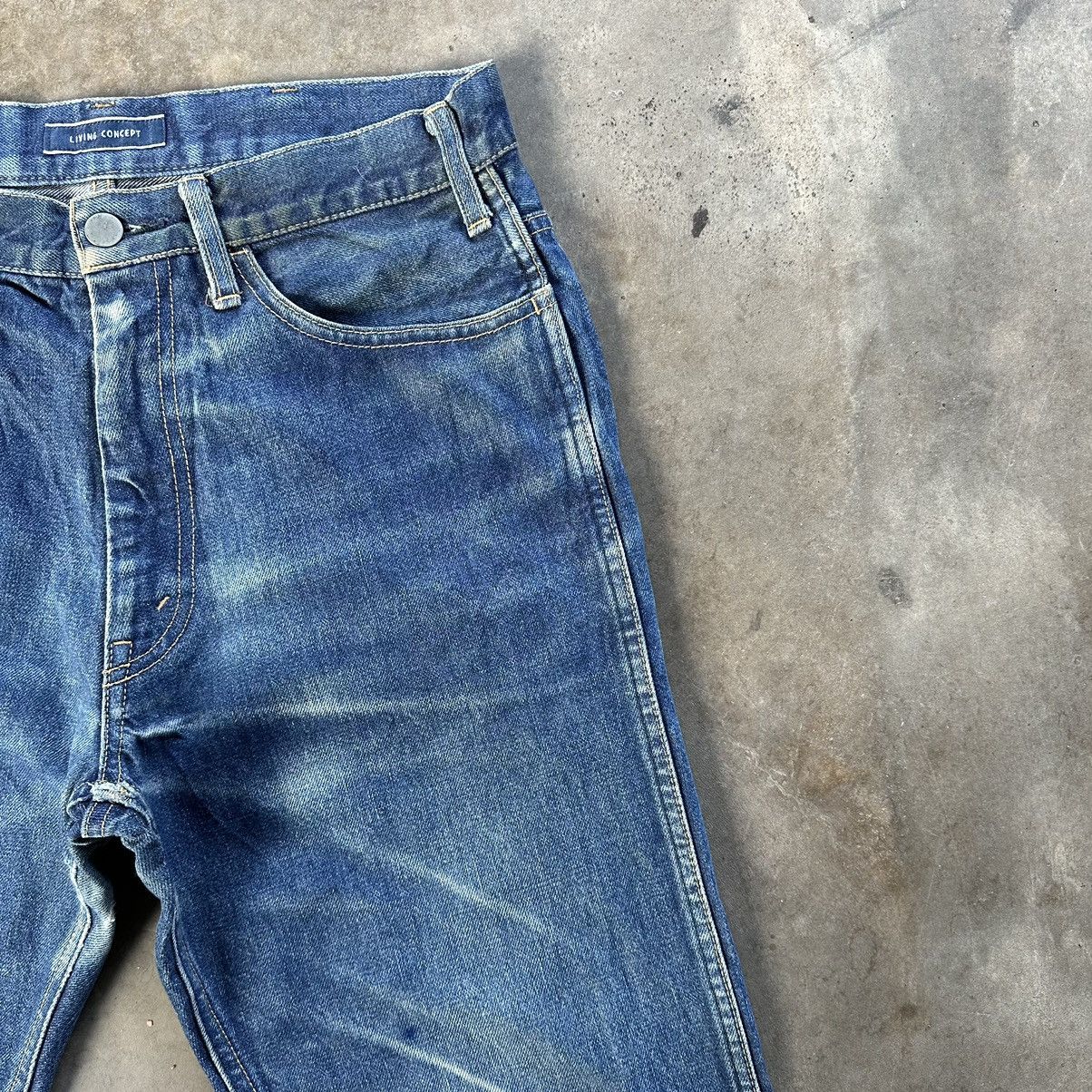 Japanese Brand Vintage Living Concept Talon 42 Faded Distressed Denim Jean Size US 30 / EU 46 - 5 Thumbnail