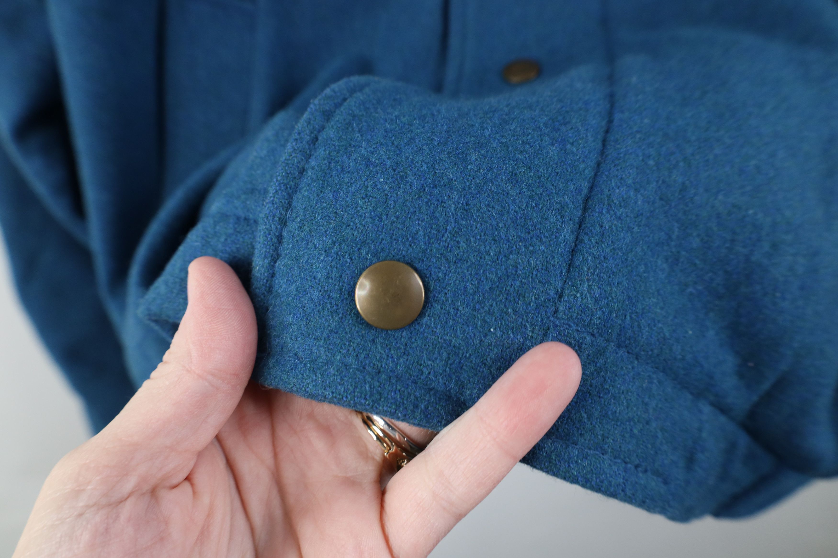 Pendleton Vintage 90s Pendleton Virgin Wool Bomber Jacket Blue USA Size US XL / EU 56 / 4 - 4 Thumbnail